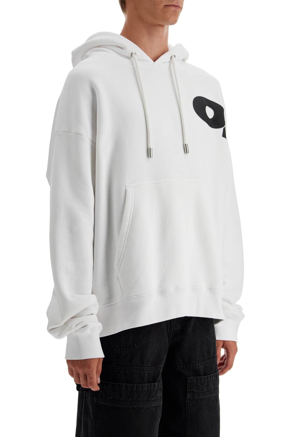 Shop Off-white Hooded Sweatshirt With Shared In White