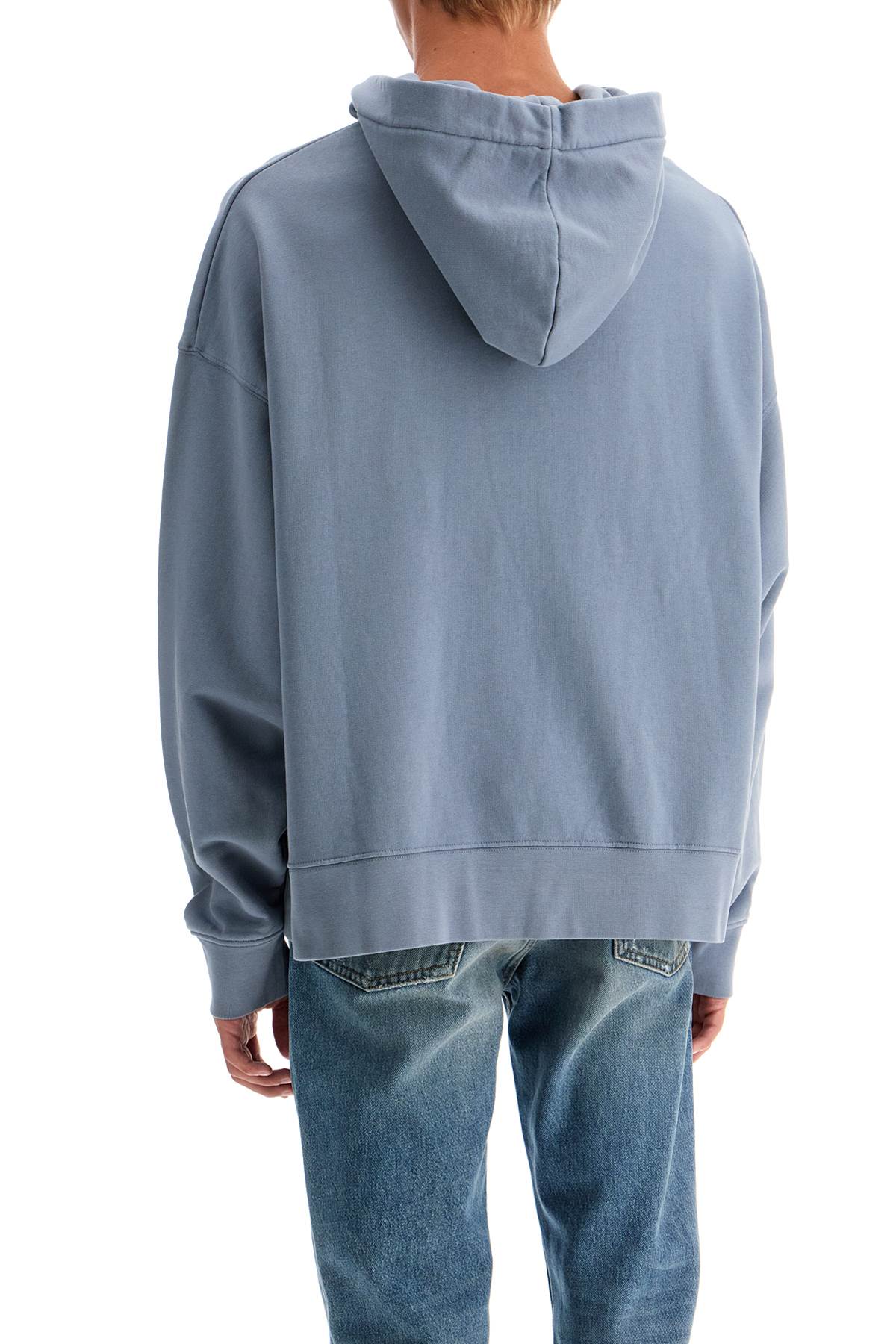 Shop Palm Angels Logoed Boxy Hoodie With Hood In Grey