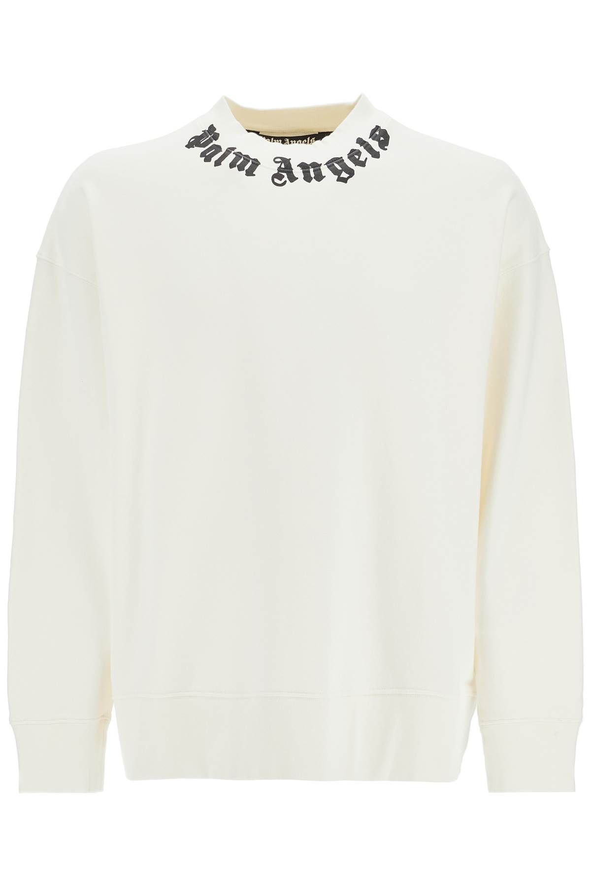 PALM ANGELS CREWNECK SWEATSHIRT WITH LOGO 