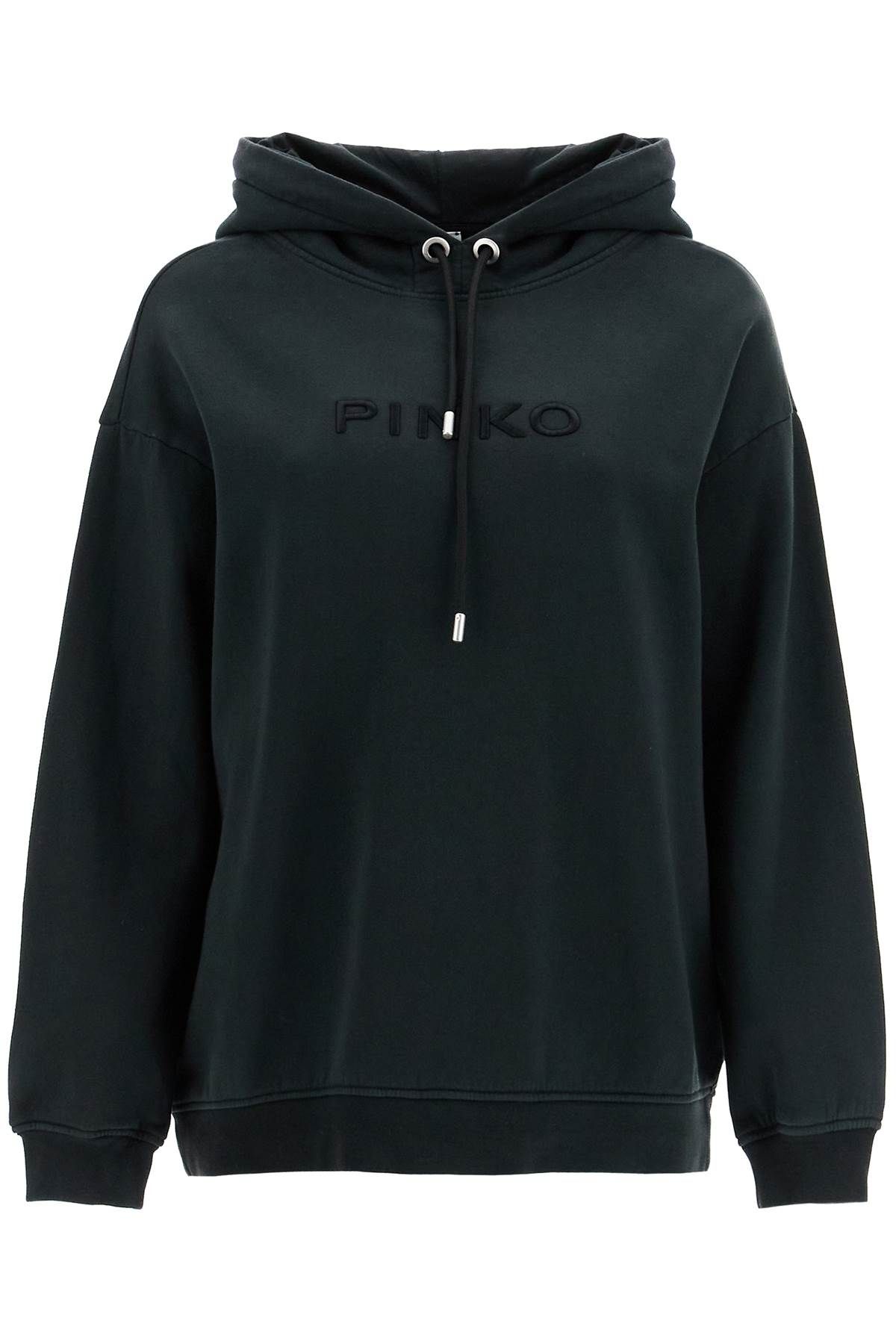 Shop Pinko "oversized Sweatshirt With In Black