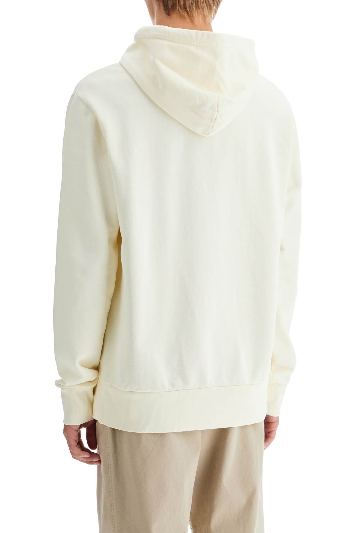 Shop Polo Ralph Lauren Hooded Sweatshirt With Embroidered Pony In Neutro