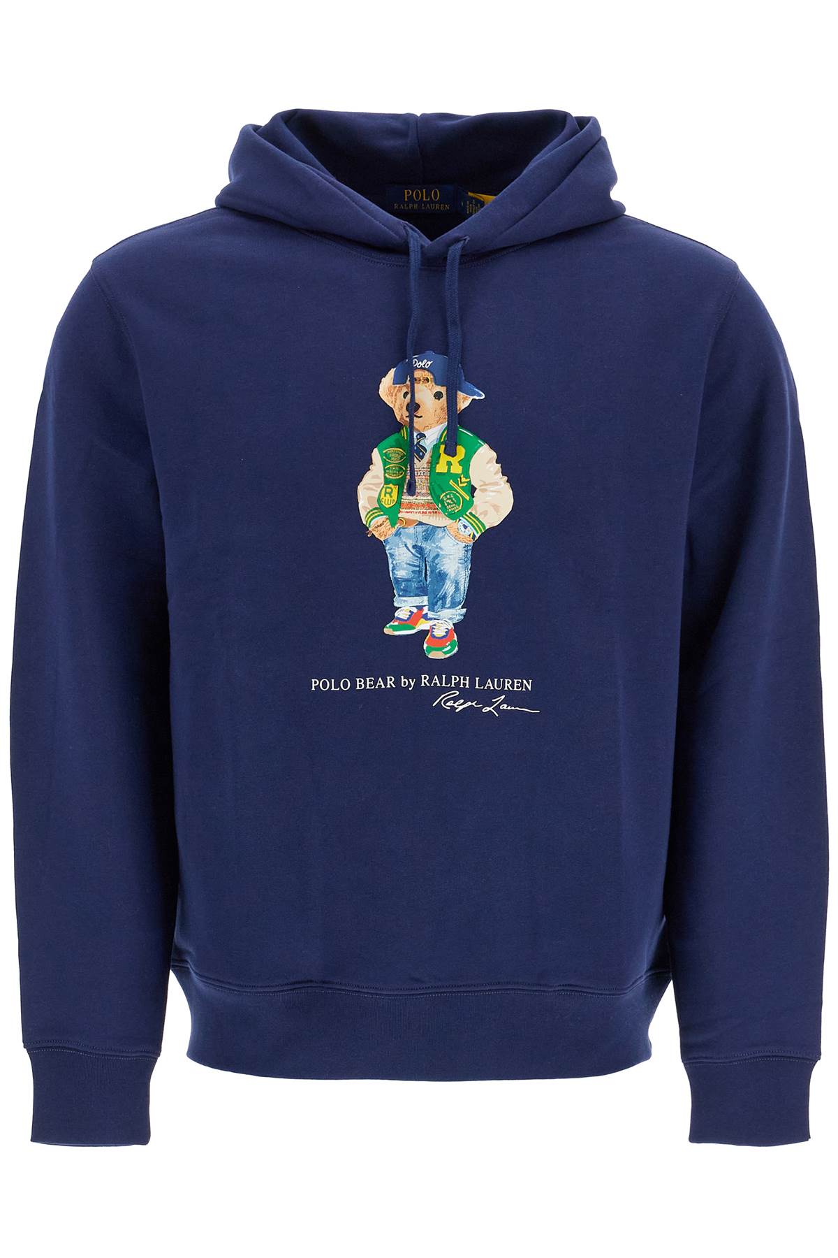 Shop Polo Ralph Lauren Polo Bear Hooded Sweatshirt In Blue