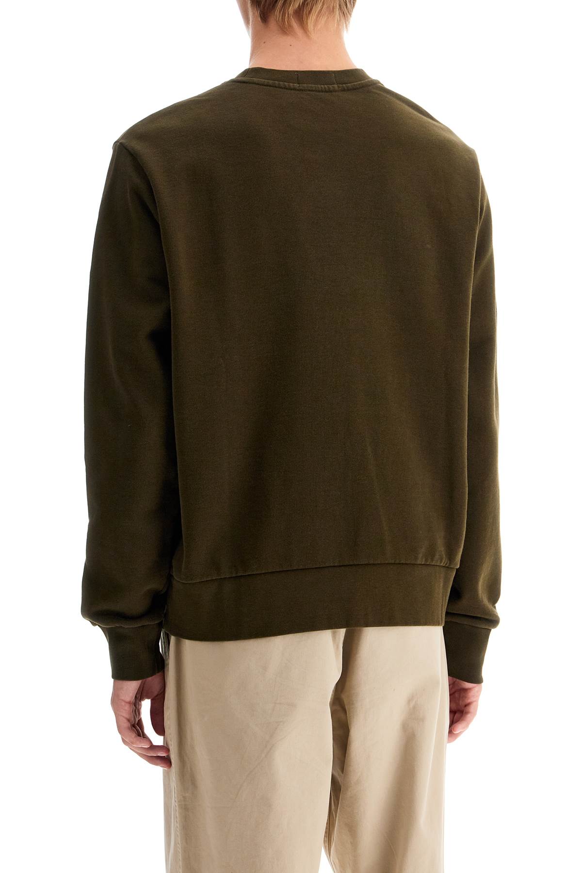 Shop Polo Ralph Lauren Logo Crewneck Sweatshirt In Green