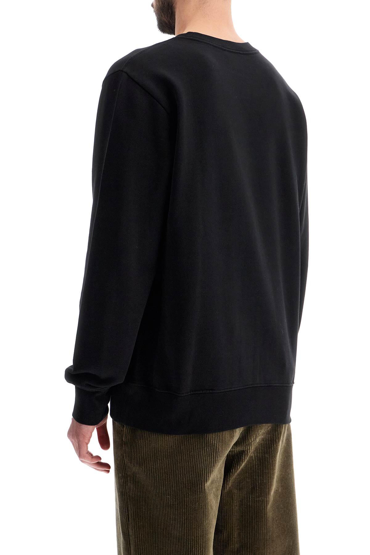 Shop Ps By Paul Smith Crewneck Cycling Sweatshirt In Black