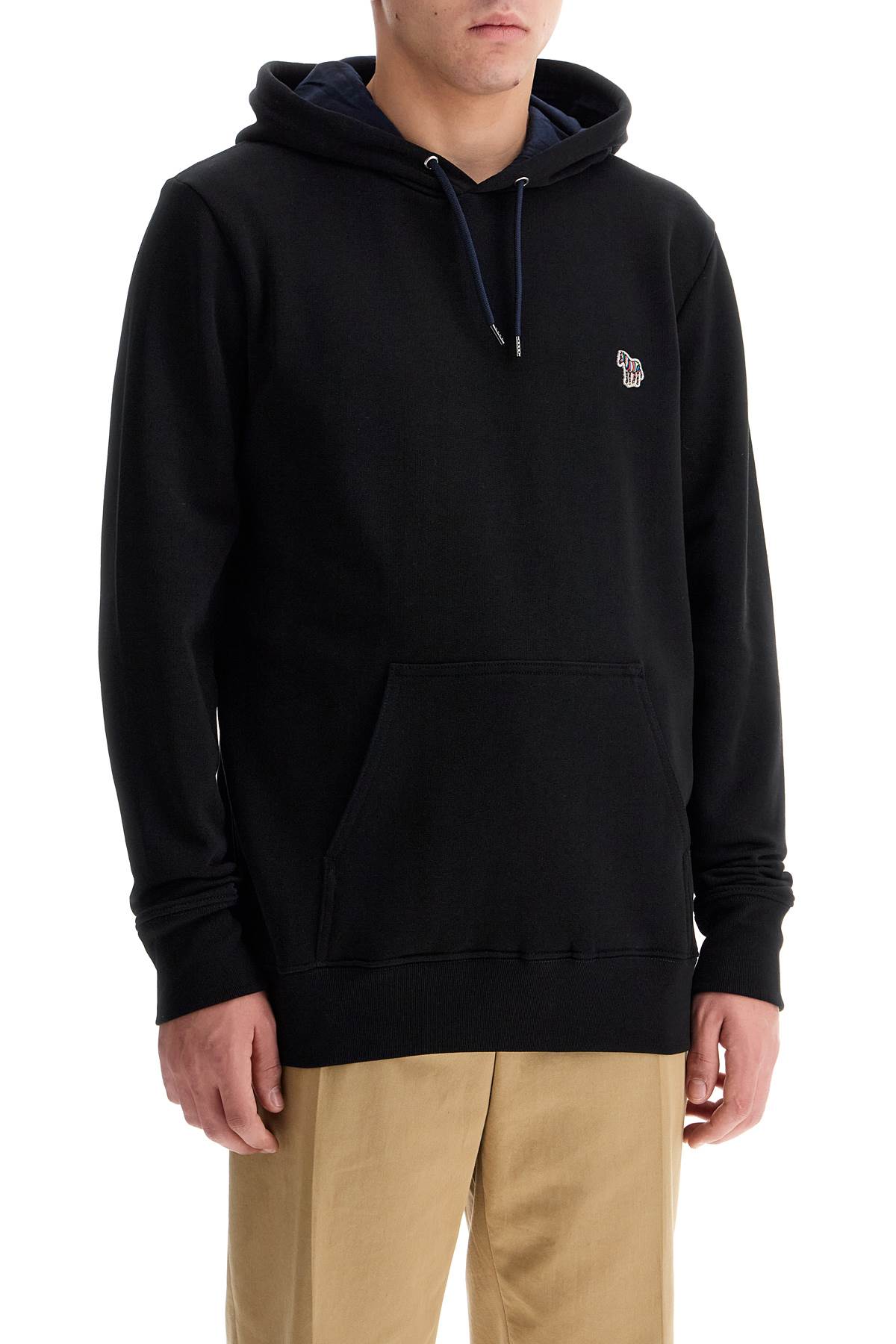 Shop Ps By Paul Smith Organic Cotton Hoodie With Hood In Black