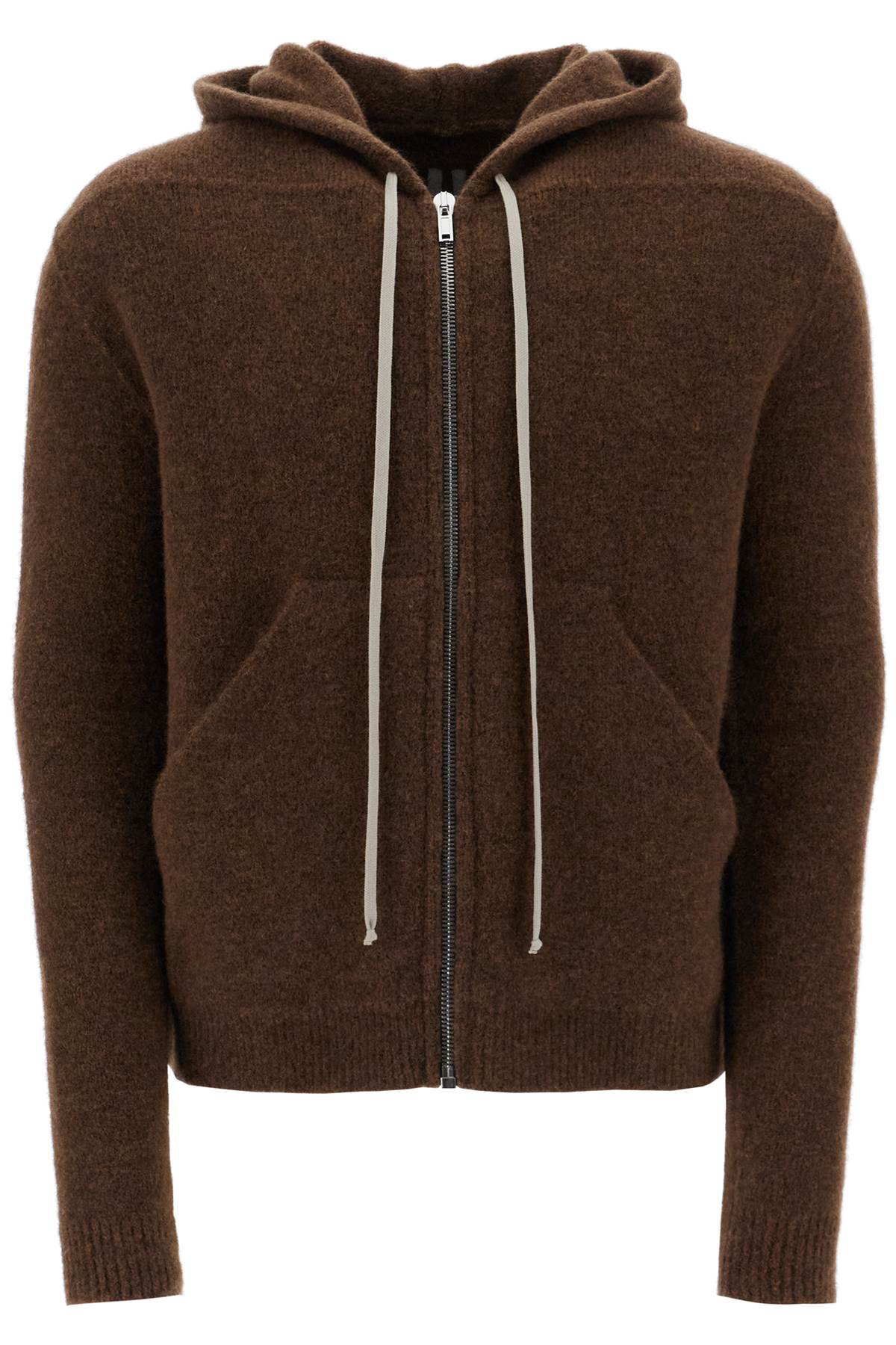 Shop Rick Owens Knitted Sweatshirt In Brown