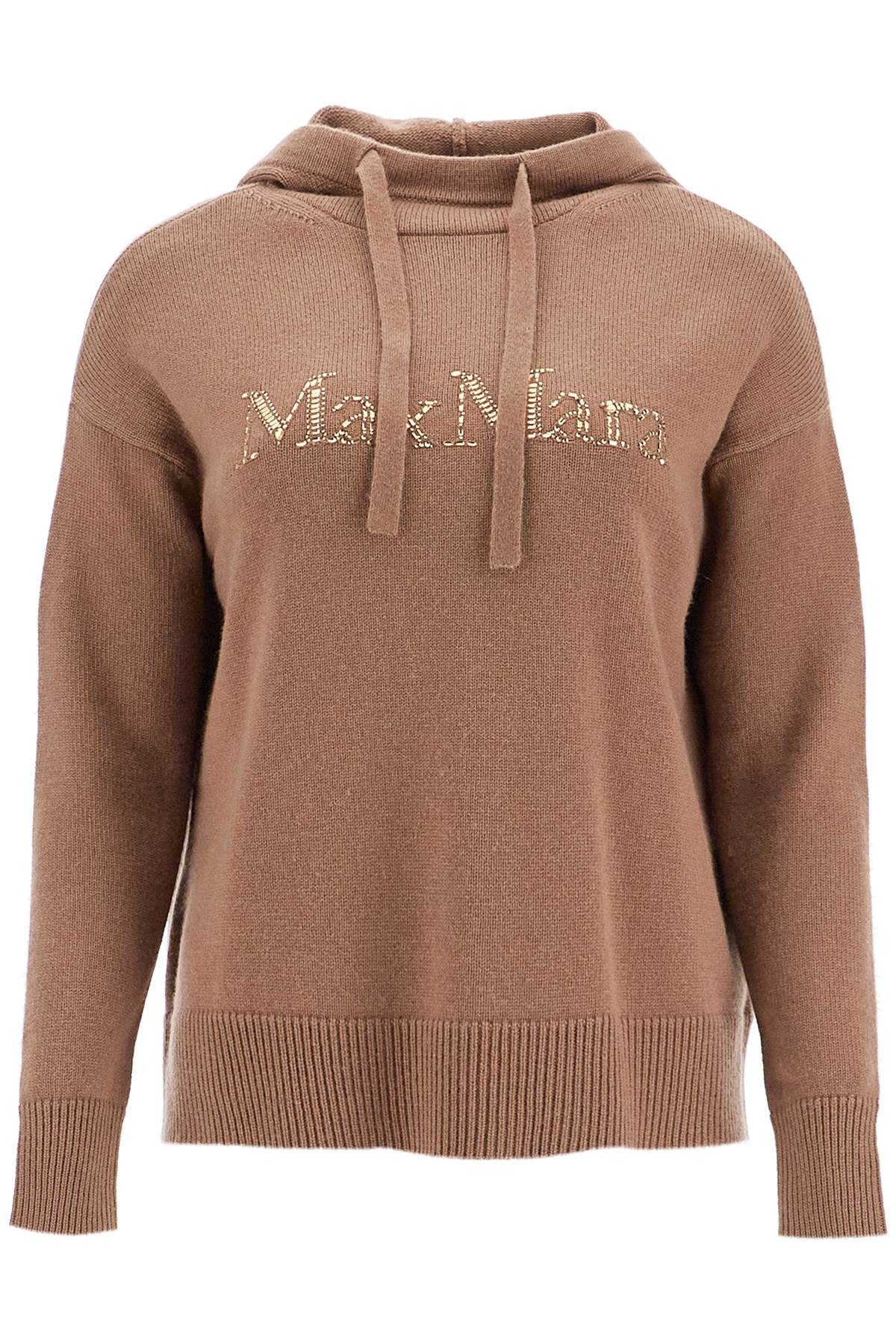 Shop 's Max Mara 'knitted Gorizia Sweatshirt With Rhin In Brown