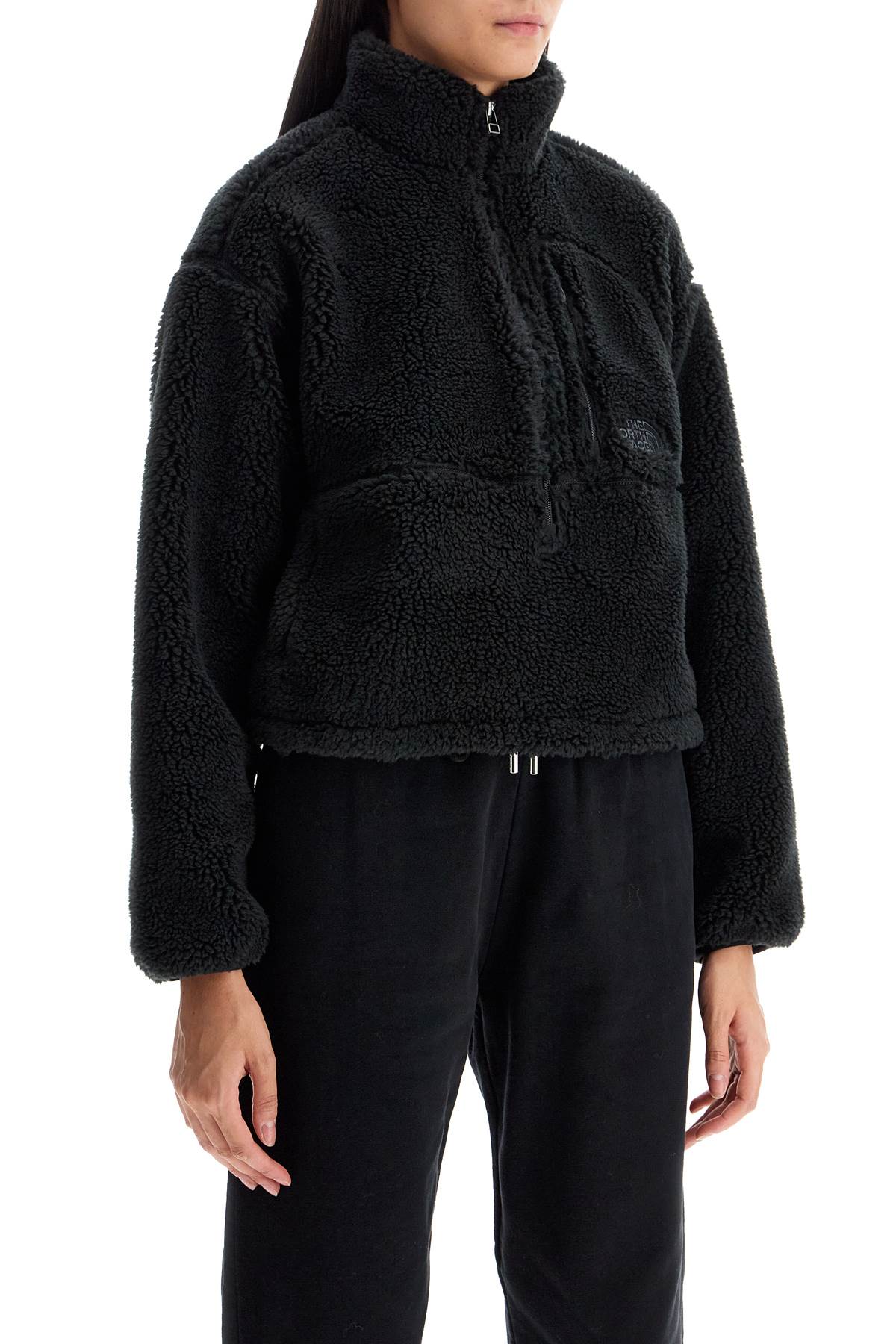 Shop The North Face Extreme Pile Boxy Sweat In Black