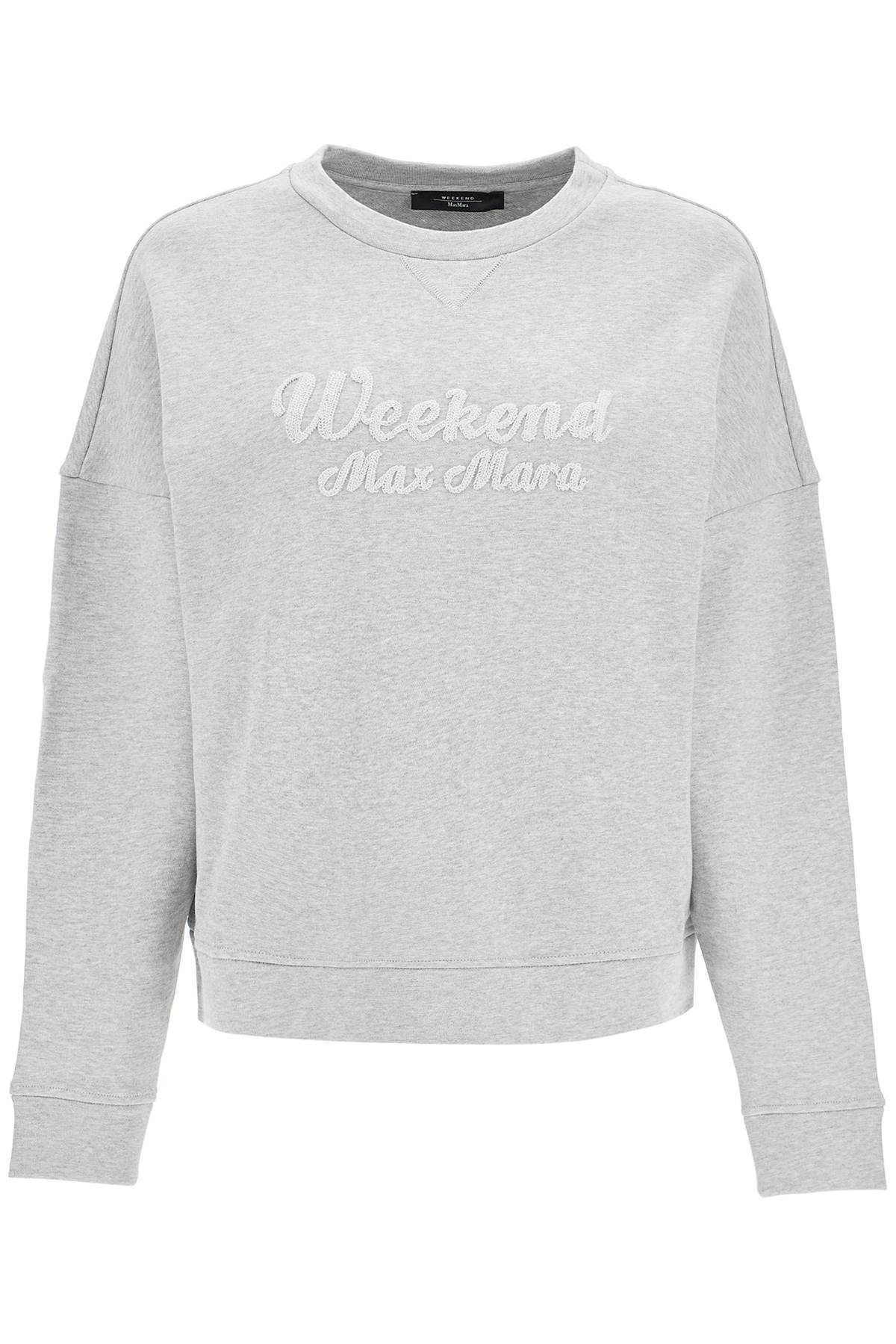 Shop Weekend Max Mara "oversized Sweatshirt In Grey