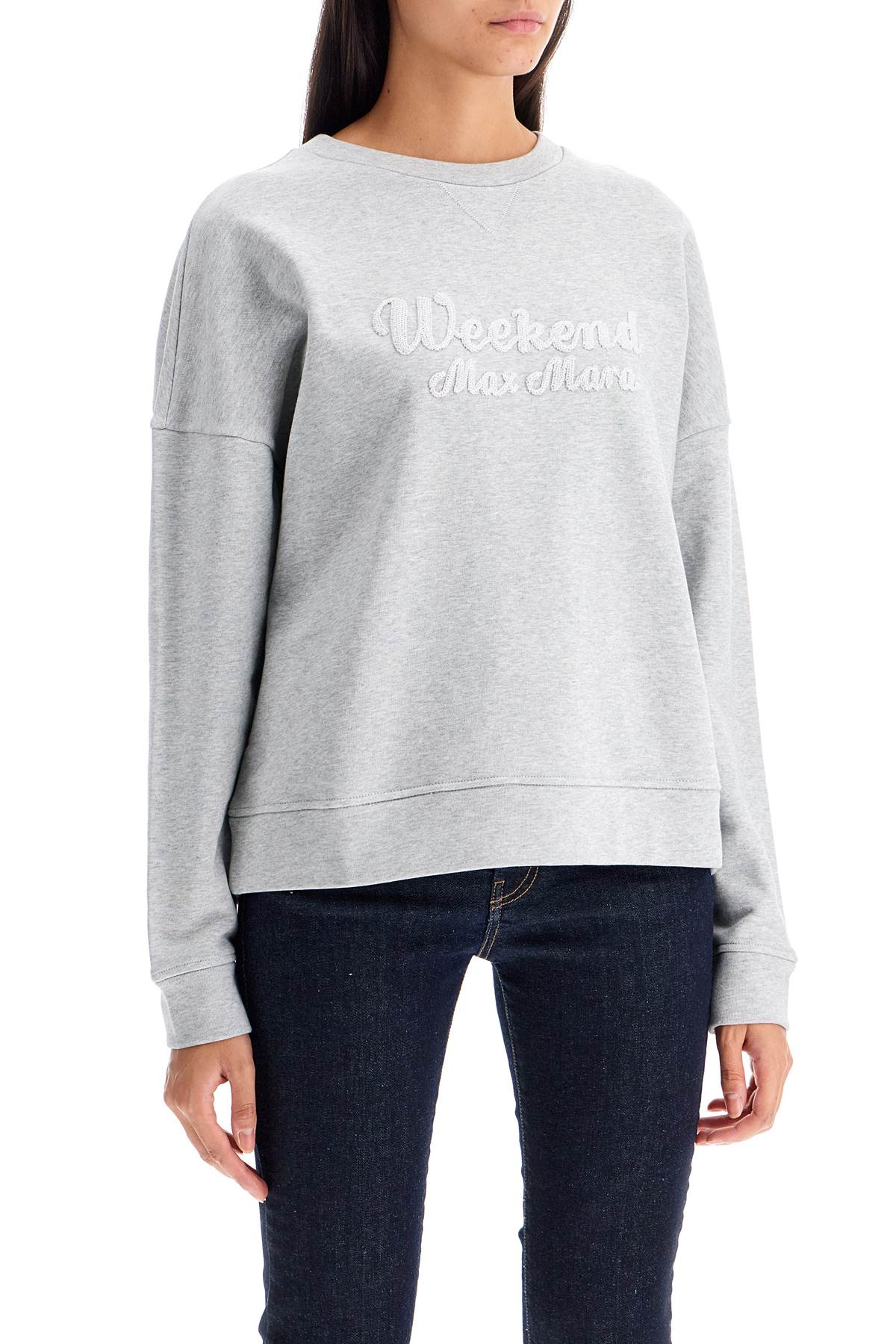 Shop Weekend Max Mara "oversized Sweatshirt In Grey