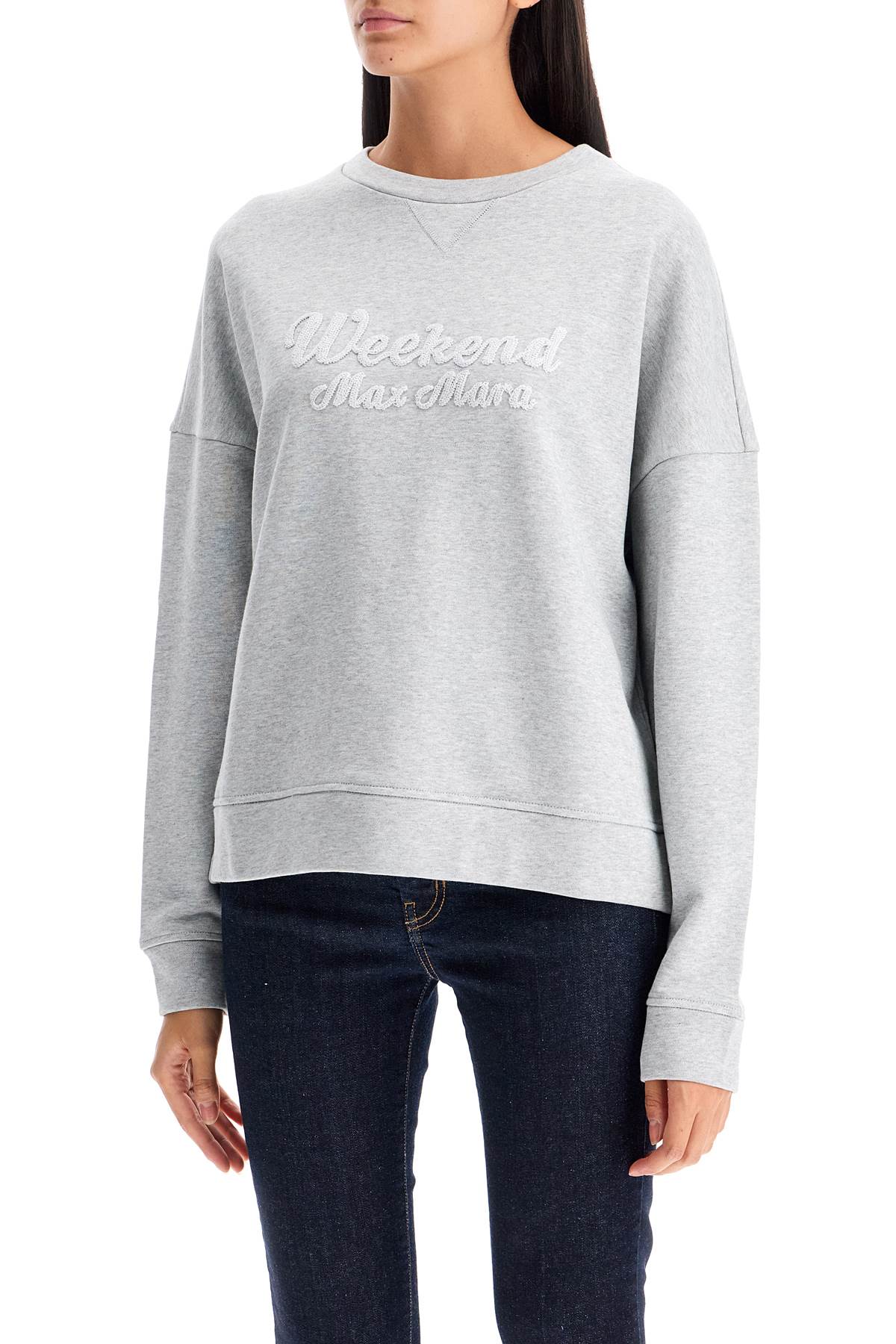 Shop Weekend Max Mara "oversized Sweatshirt In Grey