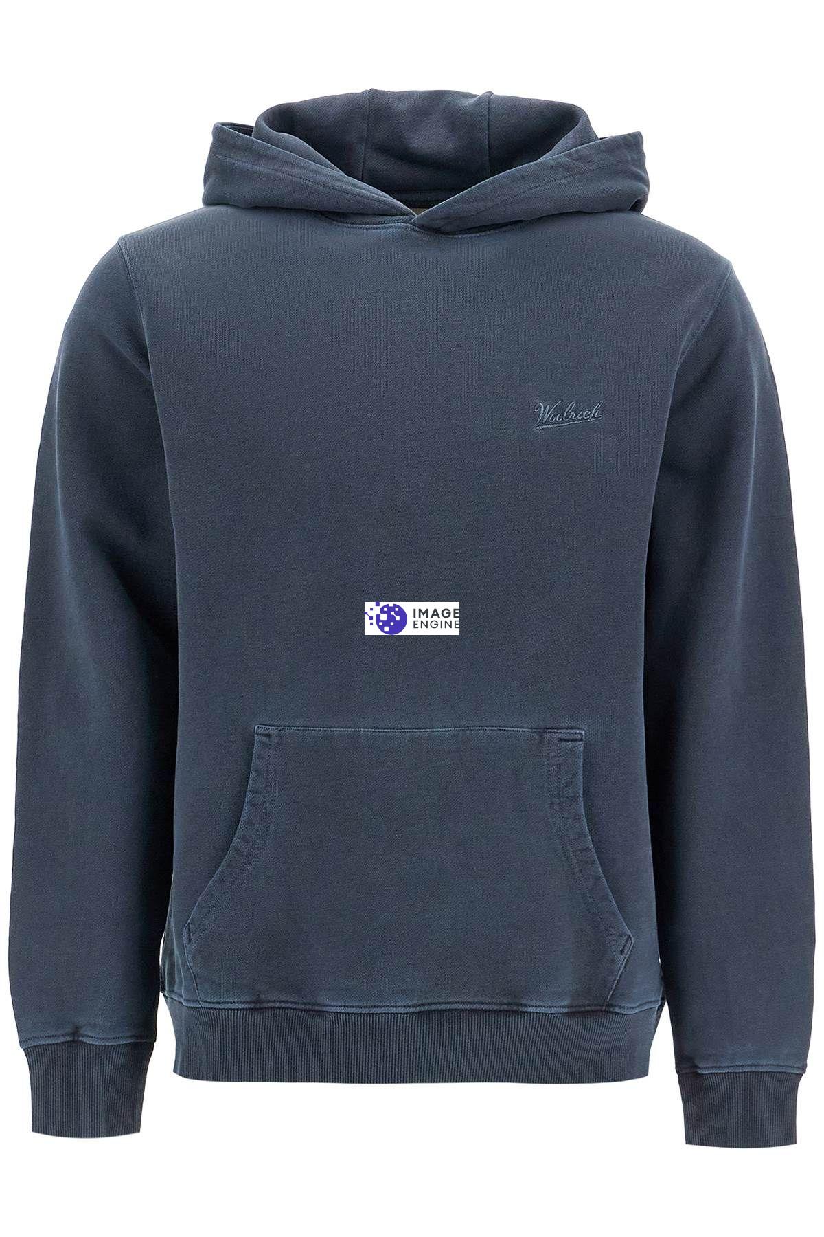 Woolrich Man Sweatshirt Navy Size Xl Cotton In Blue
