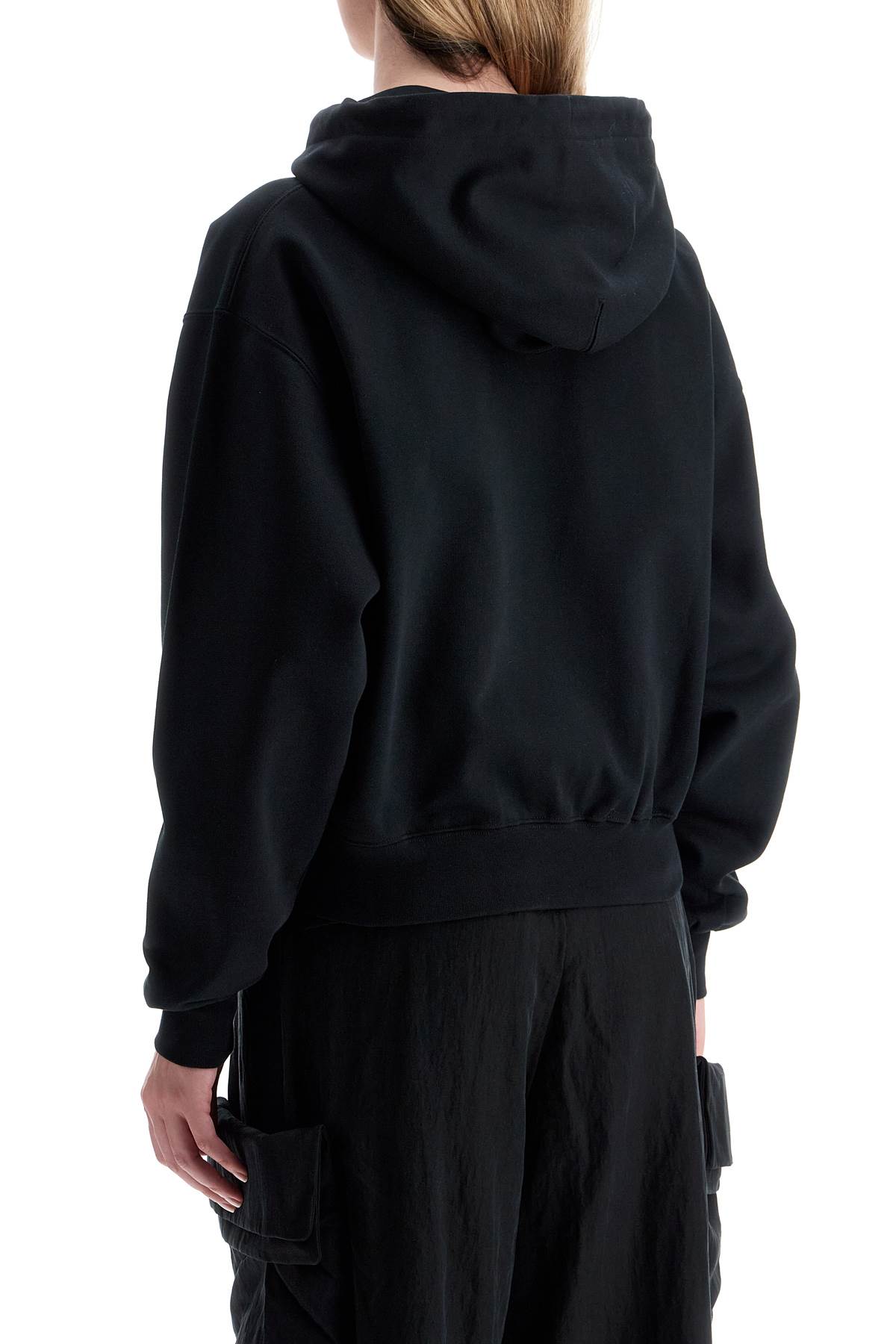 Shop Y-3 Boxy Hoodie With Hood In Black