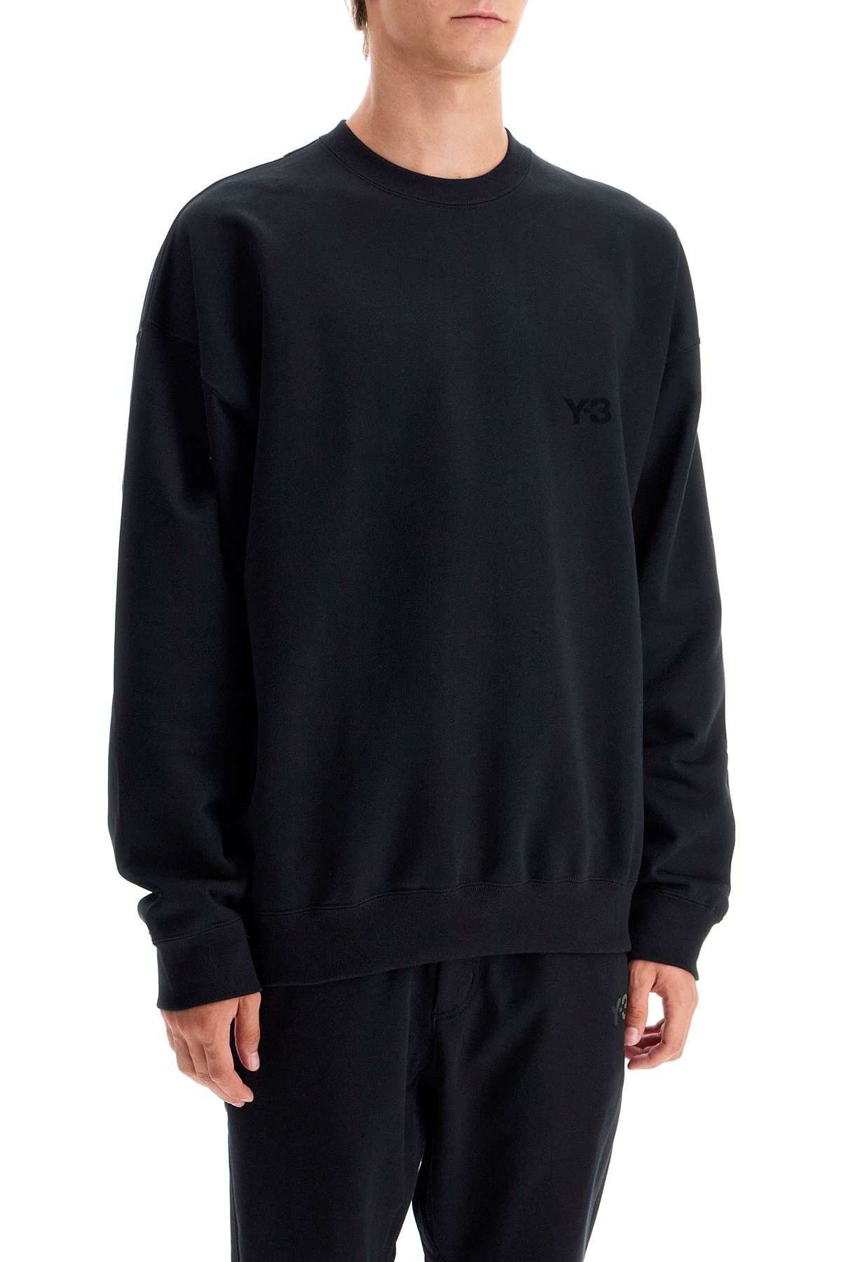 Shop Y-3 Oversized Crewneck In Black