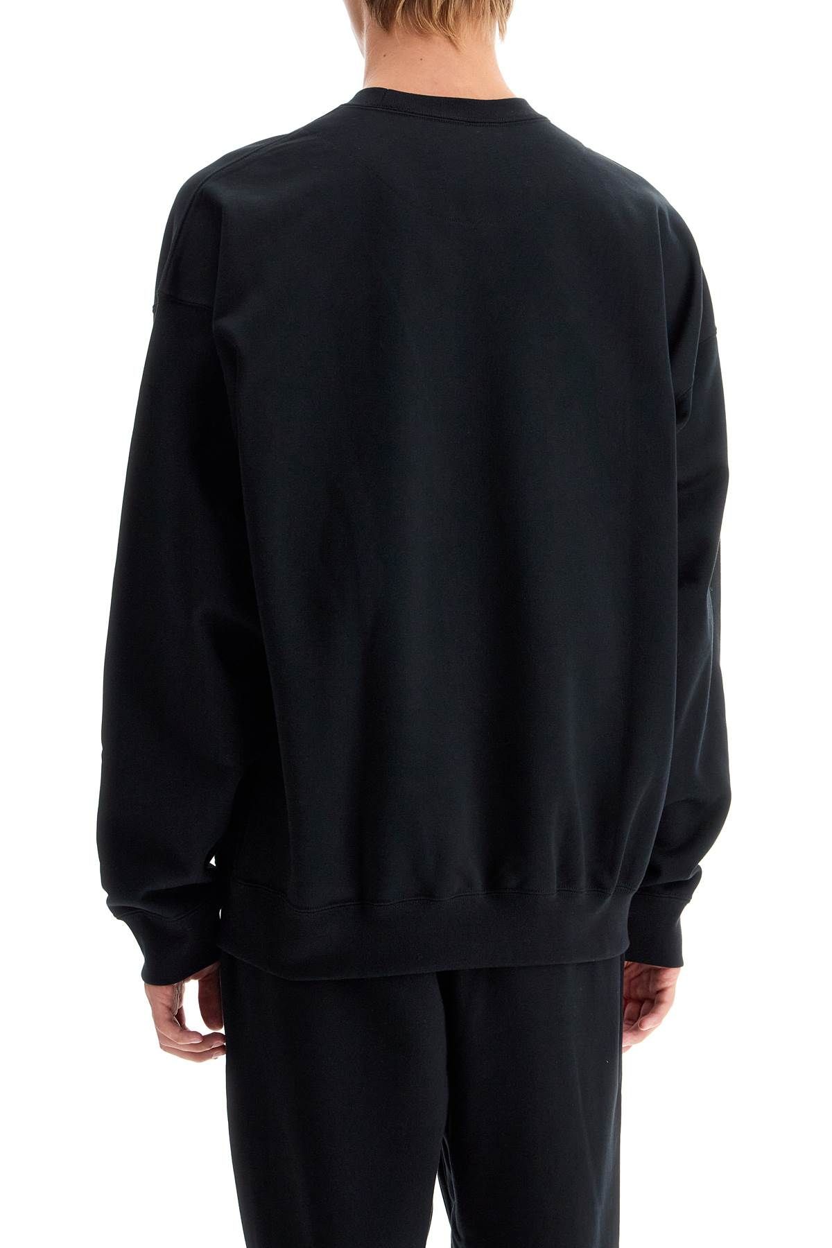 Shop Y-3 Oversized Crewneck In Black