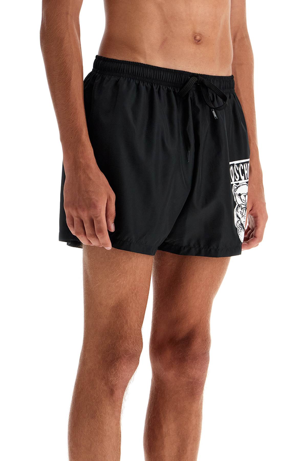 Shop Moschino 'sea Print Boxer Shorts For In Black