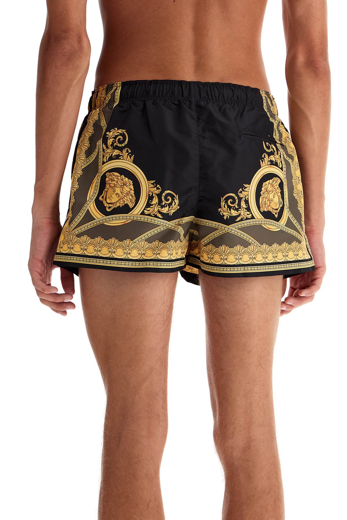 Shop Versace "men's Swim Trunks 'the In Black