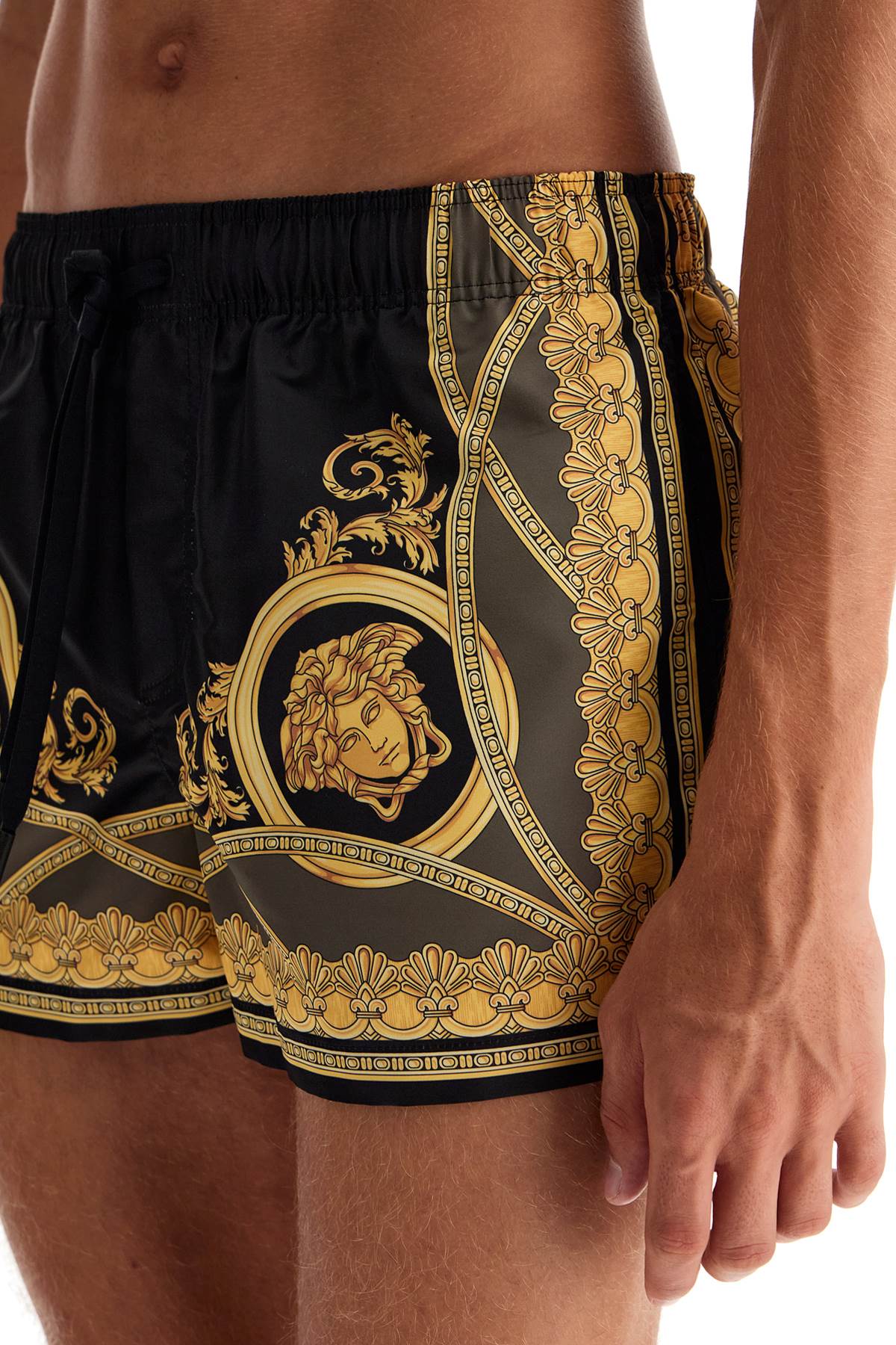 Shop Versace "men's Swim Trunks 'the In Black