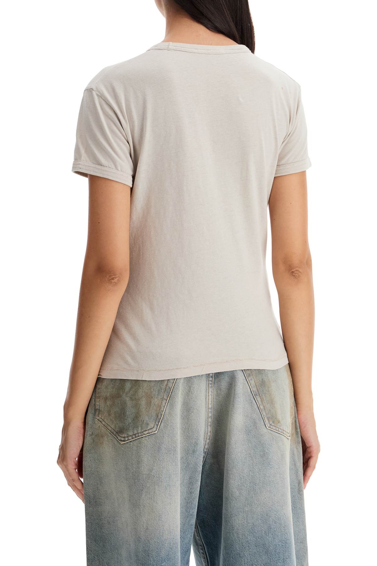 Shop Acne Studios Printed Slim Fit T-shirt In Grey