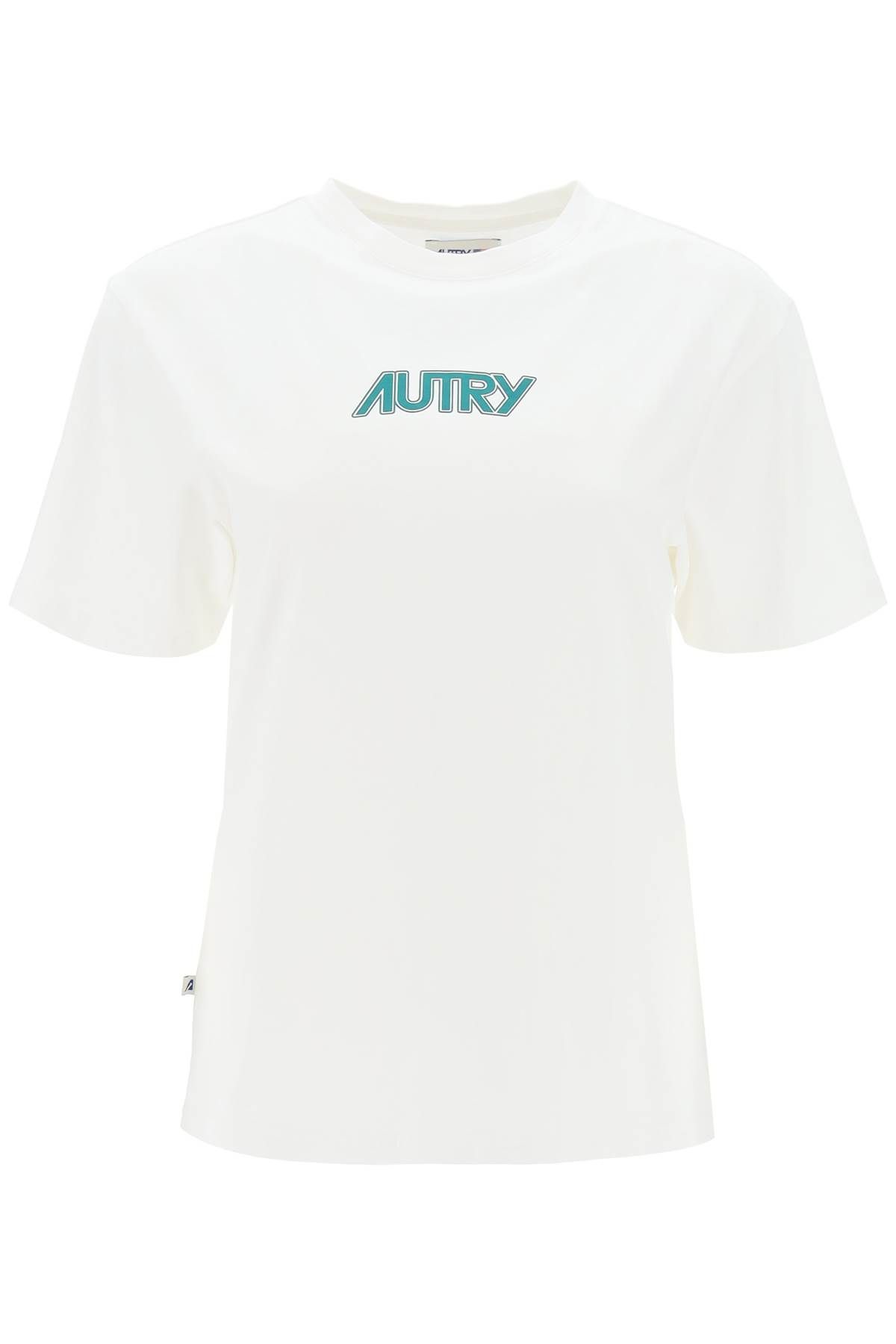 Shop Autry T-shirt With Printed Logo In White