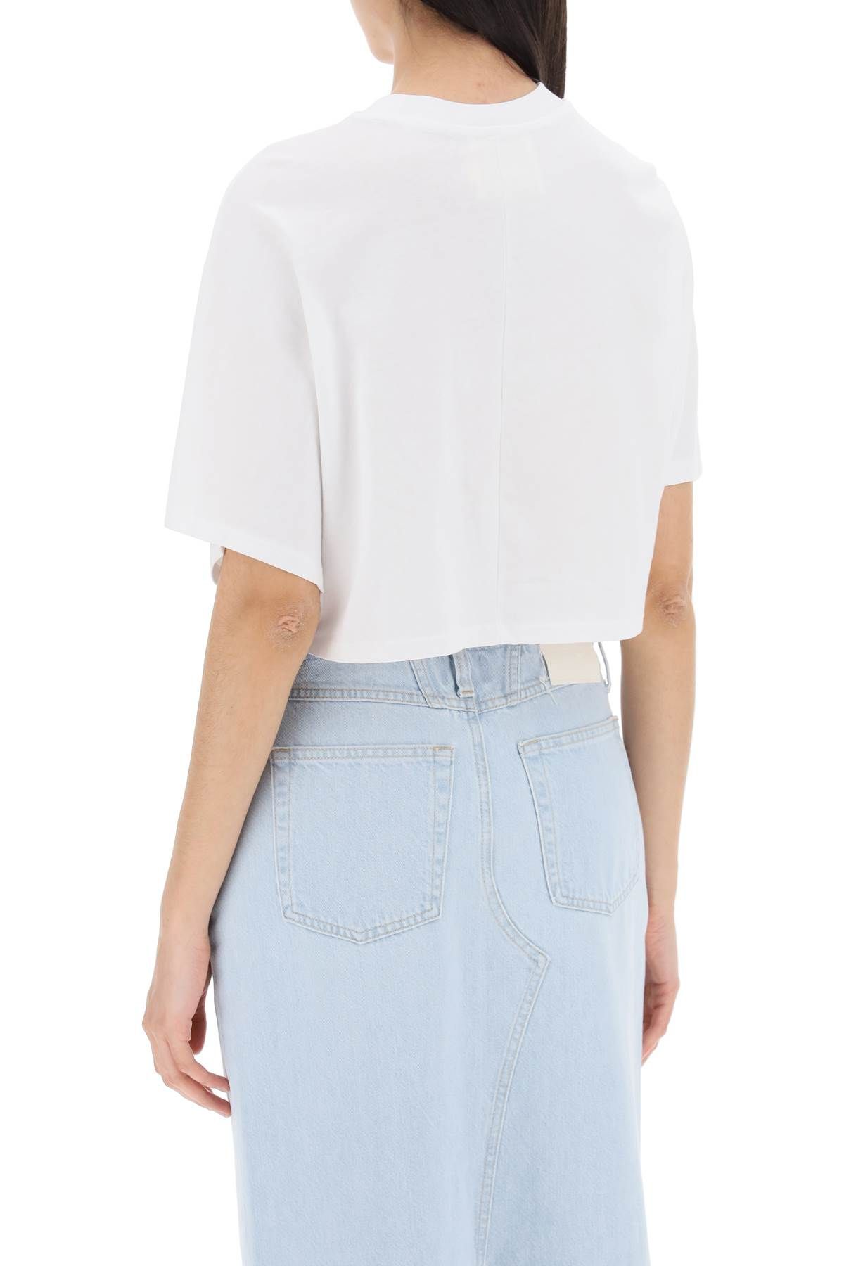 Shop Closed T-shirt With Knot Detail In White