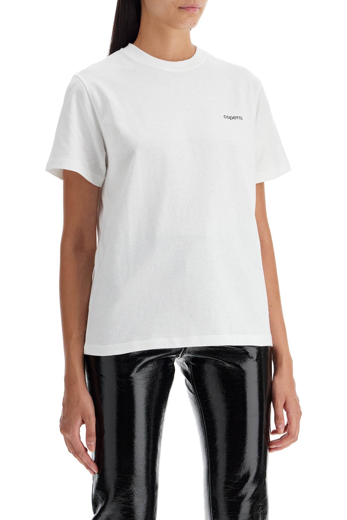 Shop Coperni Boxy Crewneck T In White