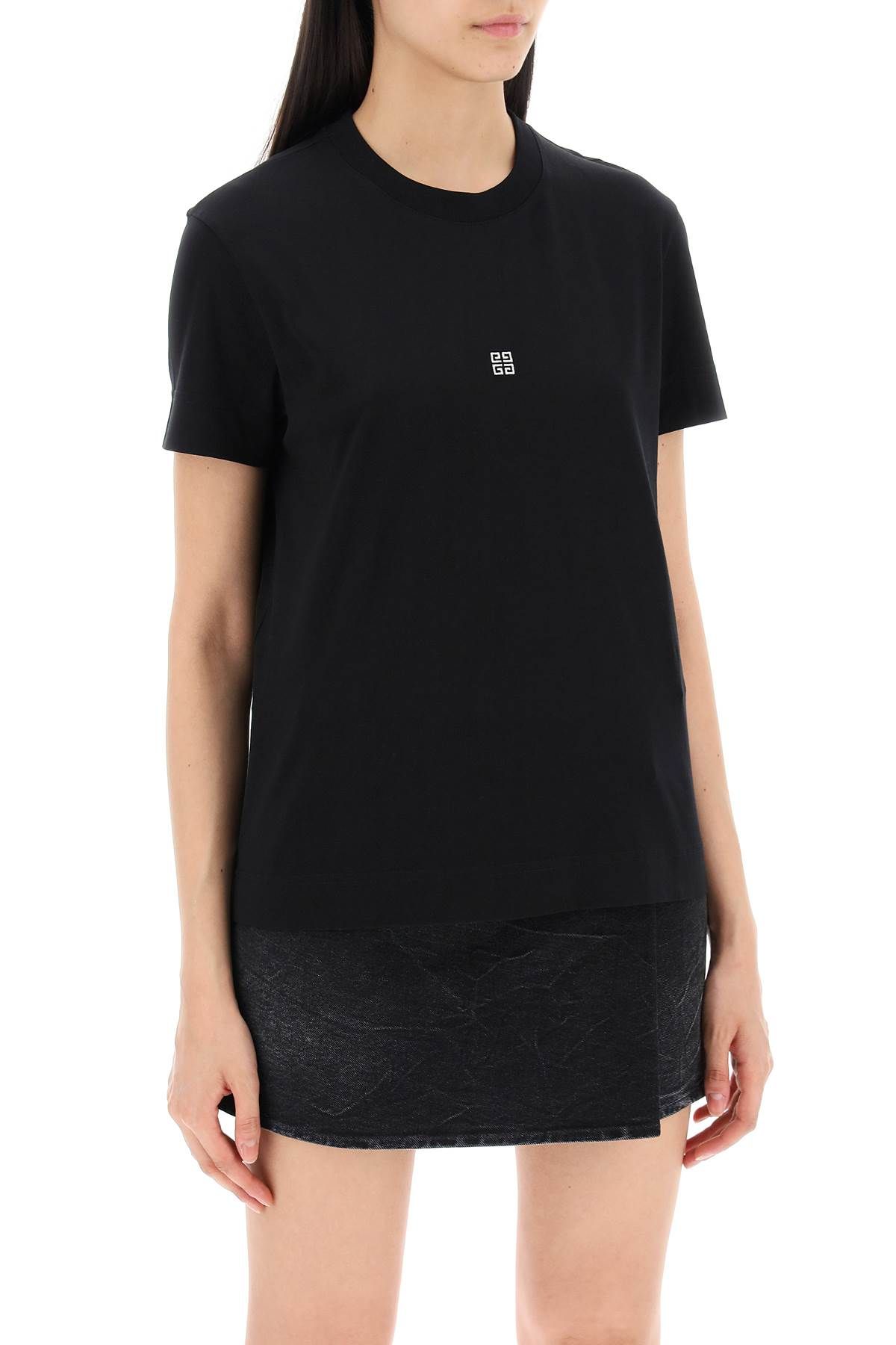 Shop Givenchy 4g Lurex T In Black