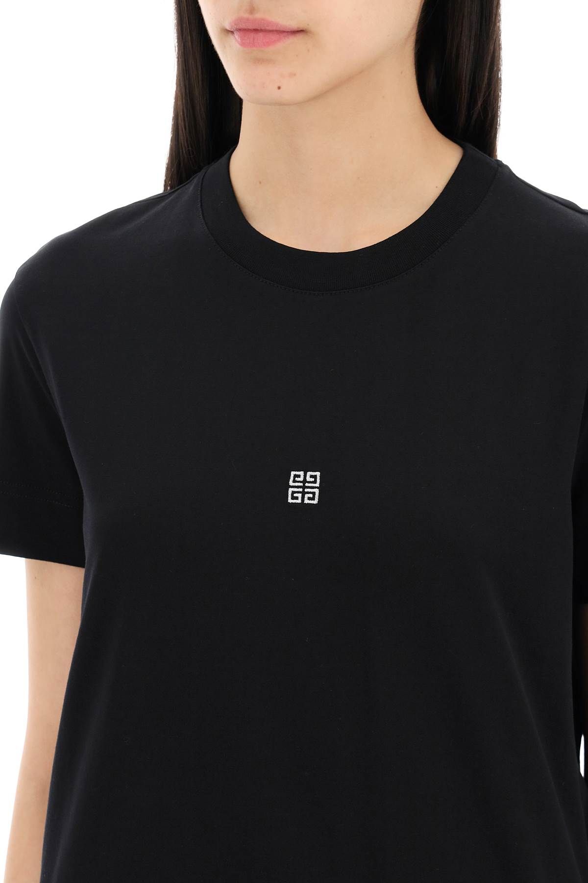 Shop Givenchy 4g Lurex T In Black