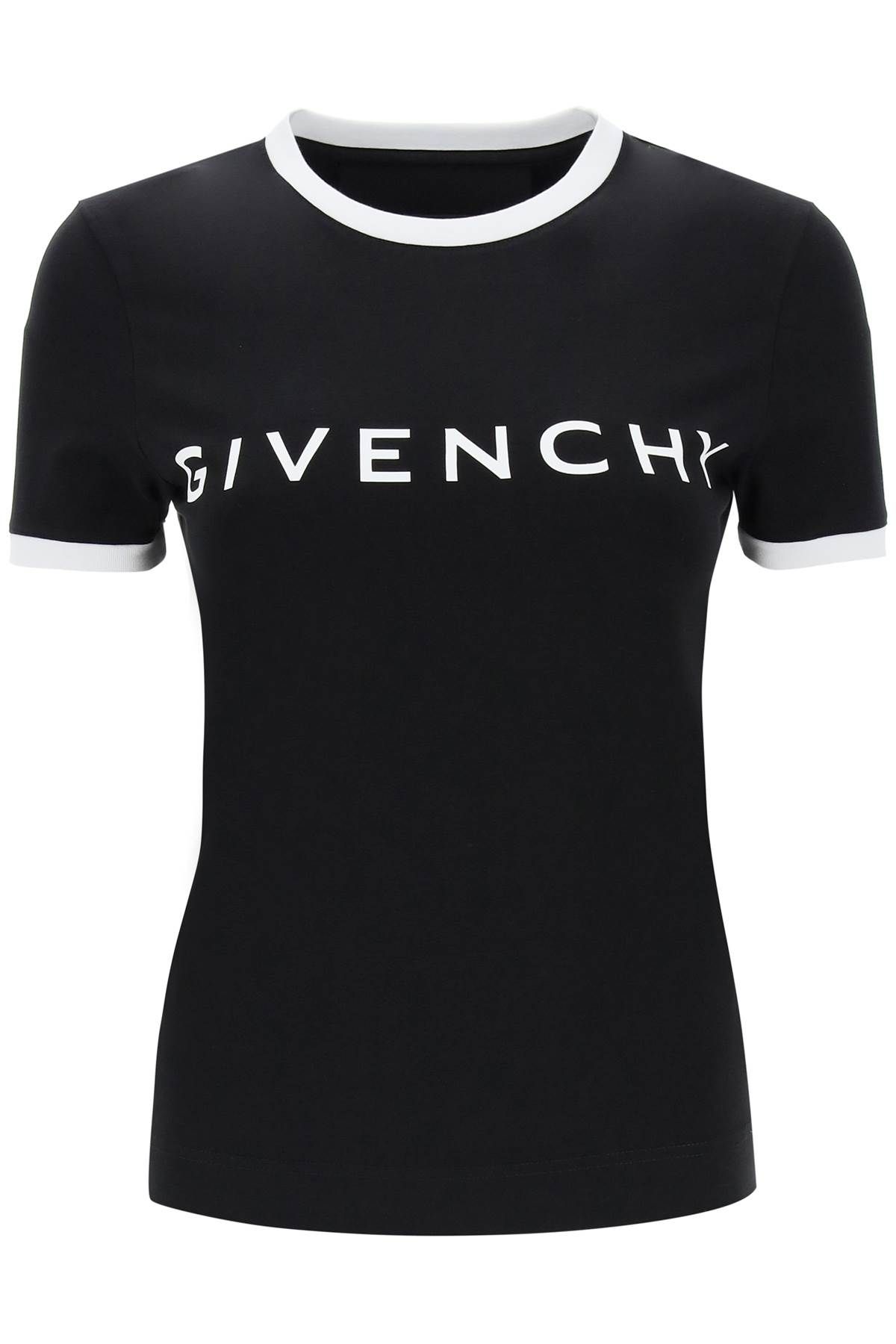 Shop Givenchy T-shirt With Logo Lettering In White