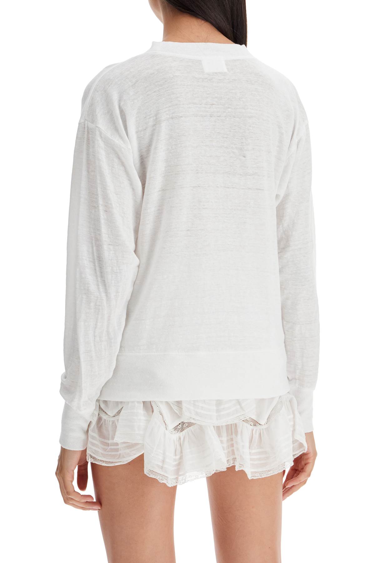 Shop Isabel Marant Étoile Klowia T-shirt With Metallic Logo Print In Silver