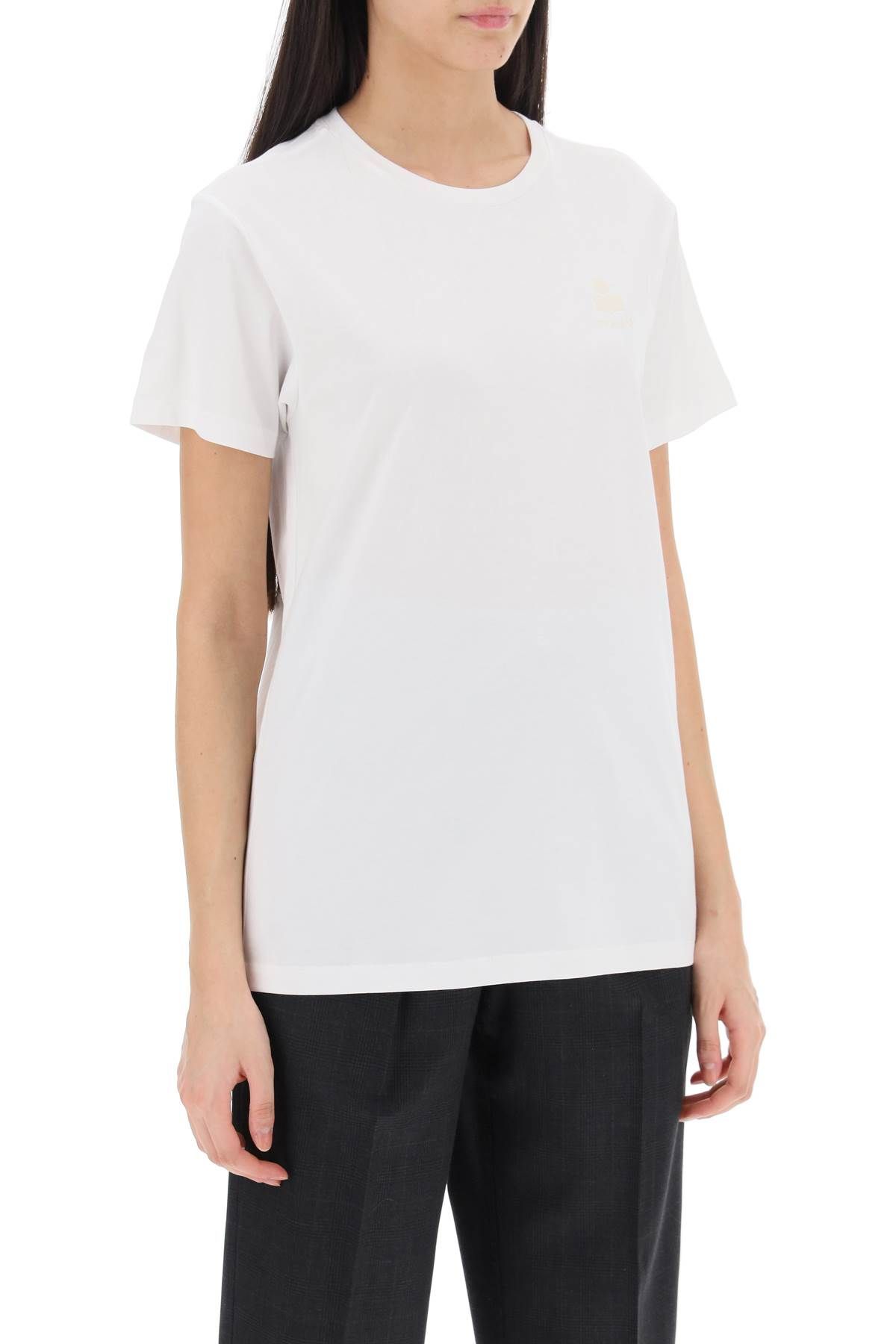 Shop Marant Etoile Aby Regular Fit T-shirt In White