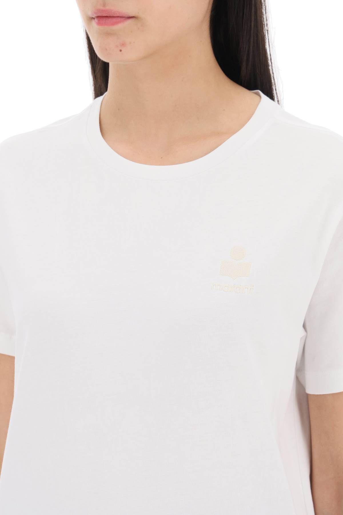 Shop Marant Etoile Aby Regular Fit T-shirt In White