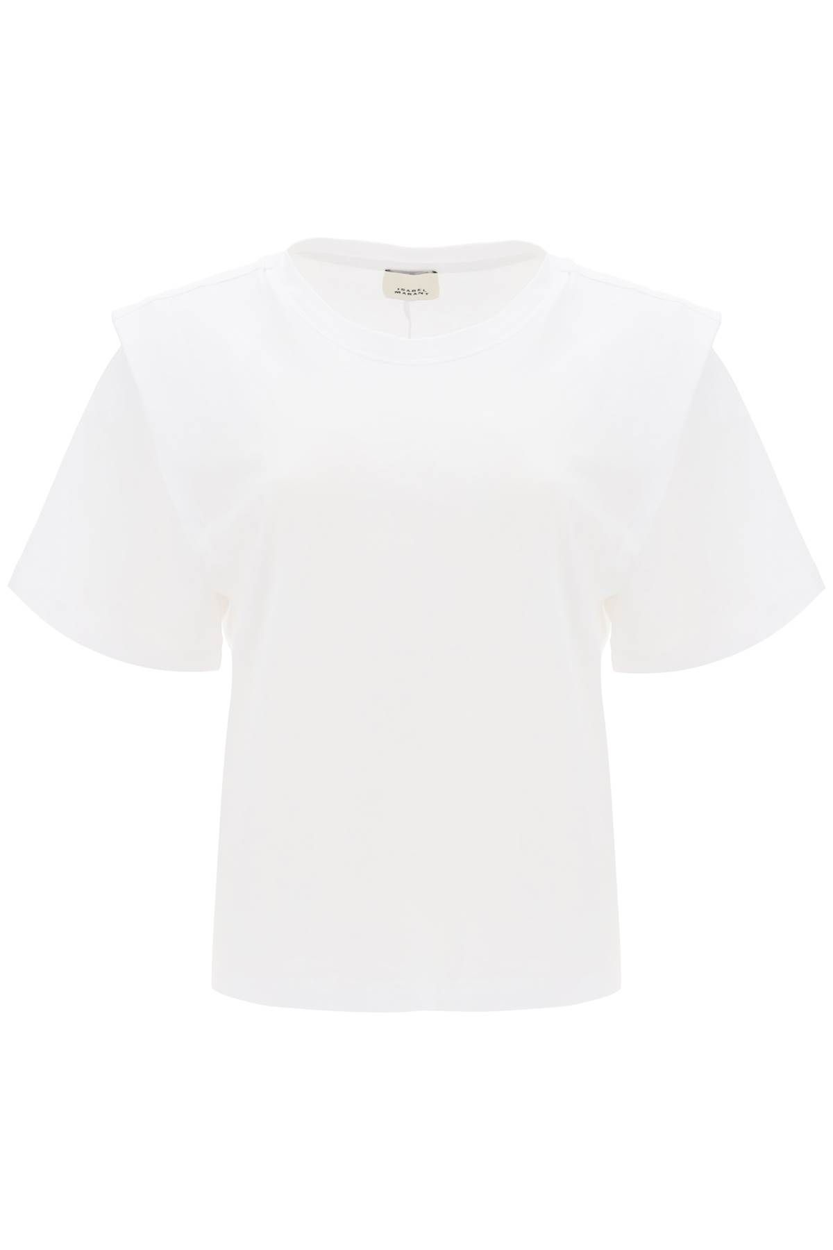 Shop Isabel Marant Zelitos Organic Cotton T-shirt In White