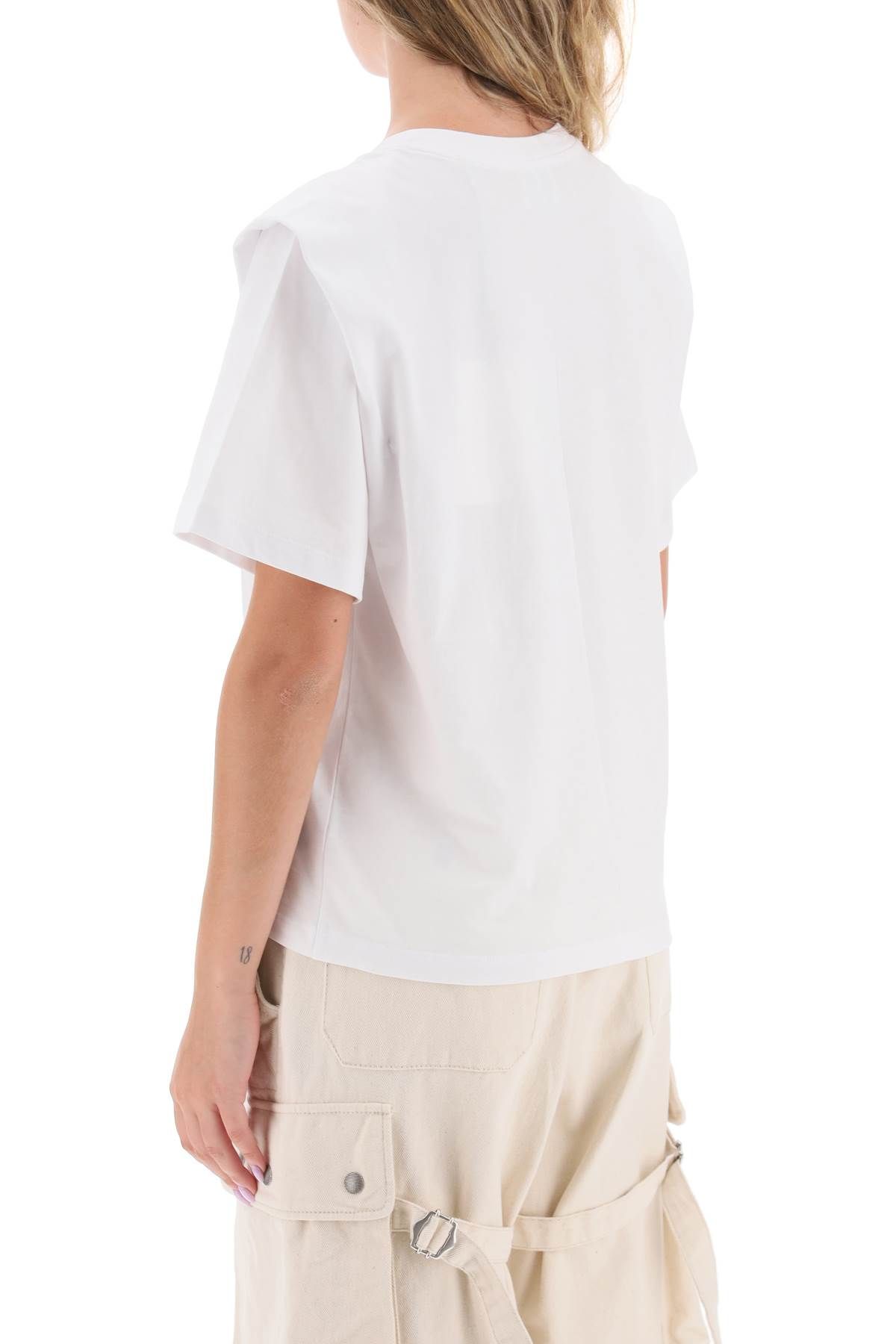 Shop Isabel Marant Zelitos Organic Cotton T-shirt In White