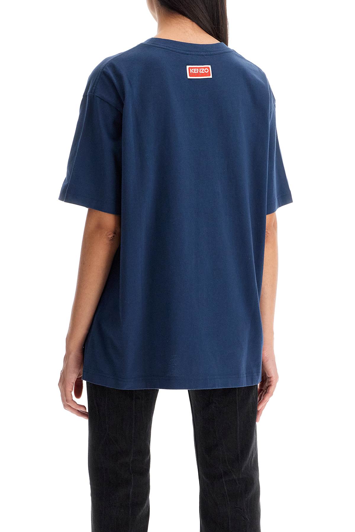 Shop Kenzo Lucky Tiger Crew-neck T-shirt In Blue