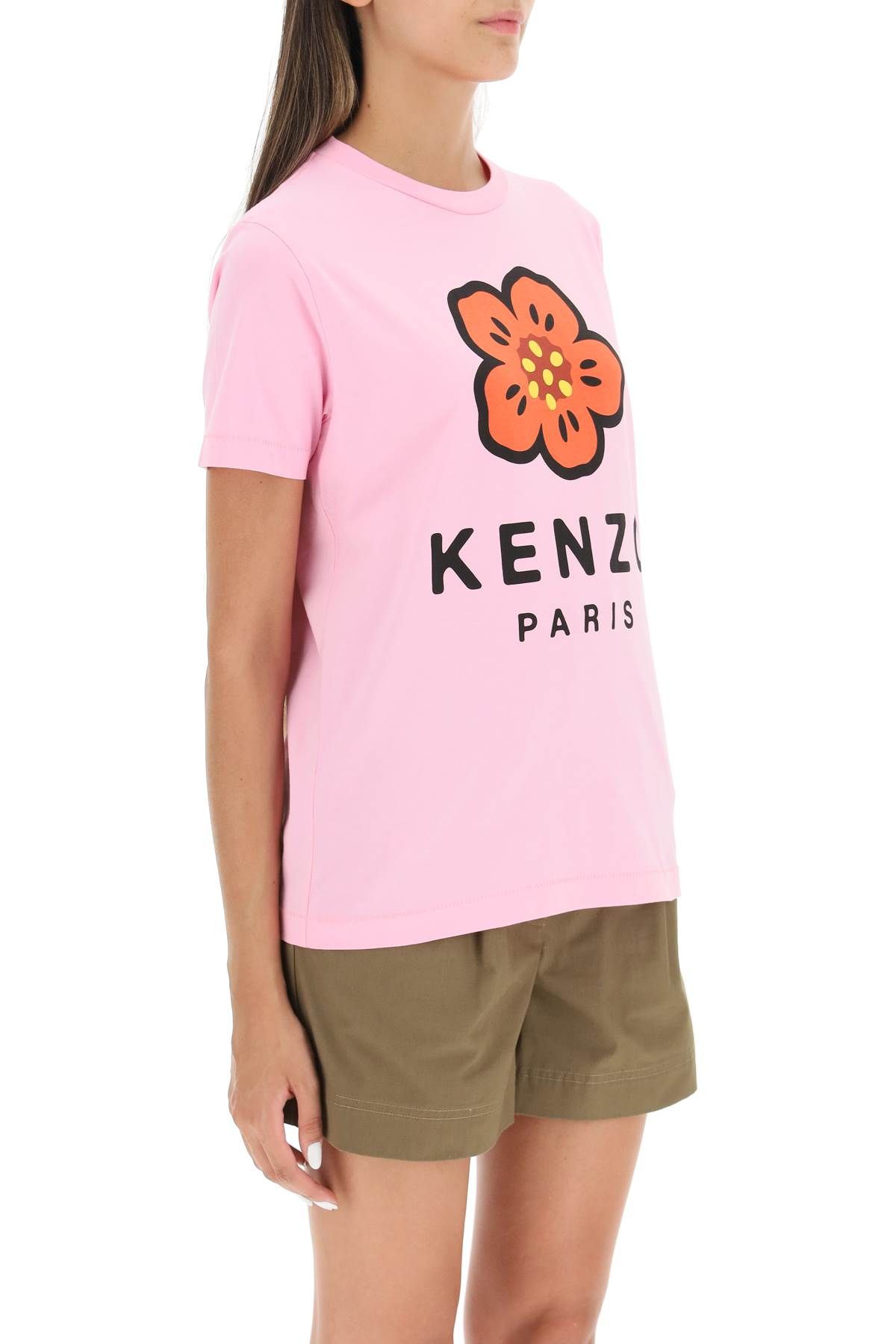 Shop Kenzo Boke Flower Printed T-shirt In Pink