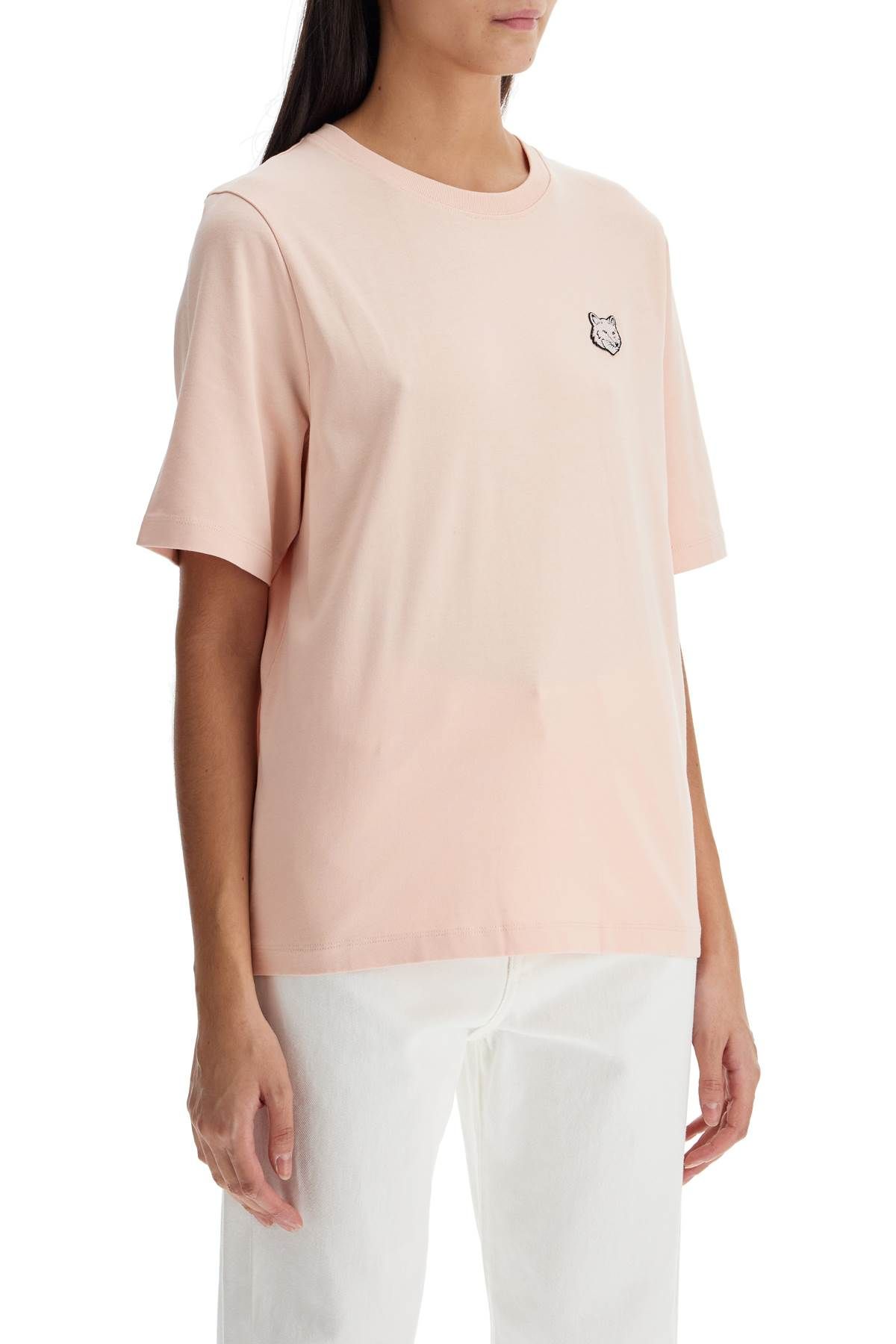 Shop Maison Kitsuné Bold Fox Head T-shirt In Pink