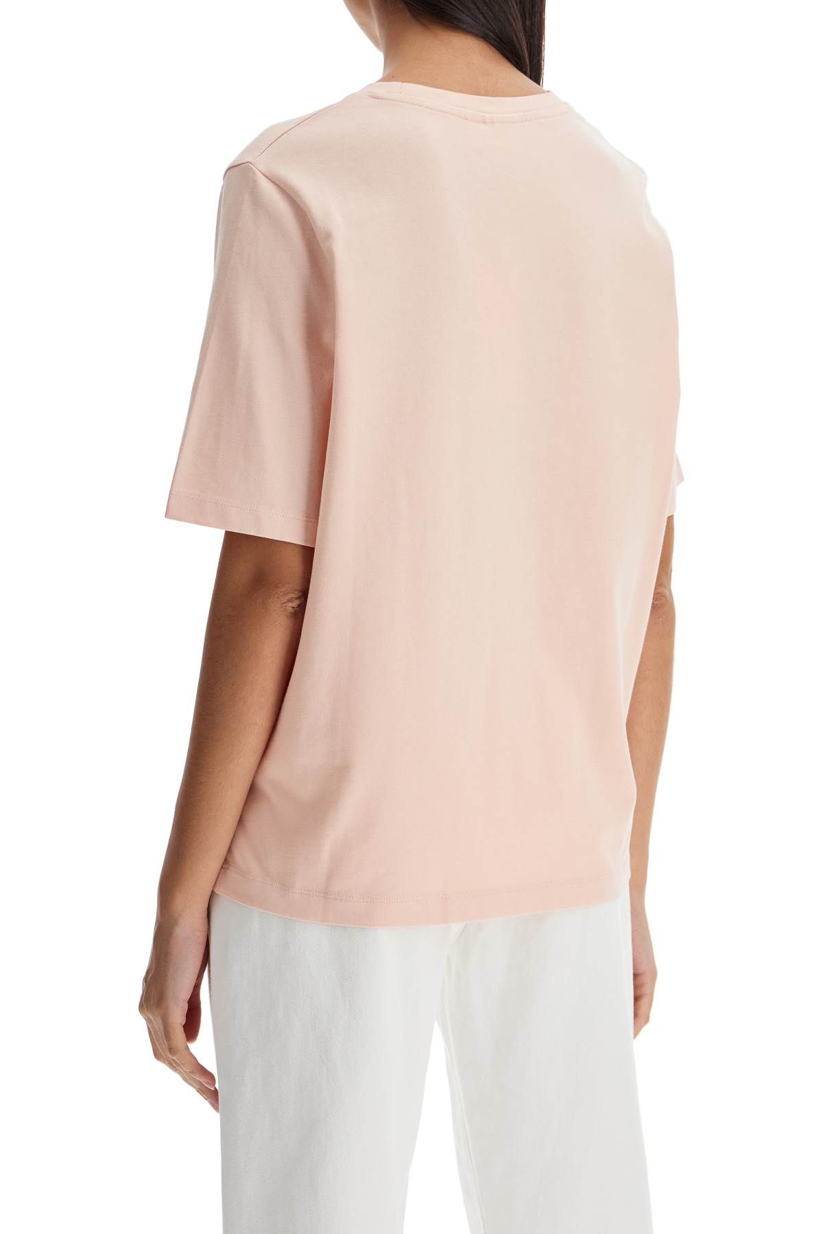 Shop Maison Kitsuné Bold Fox Head T-shirt In Pink