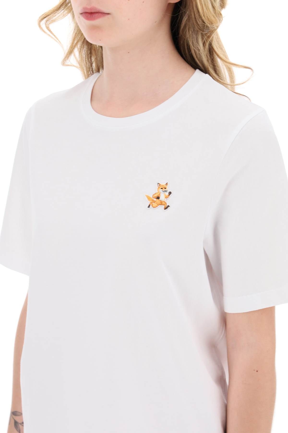 Shop Maison Kitsuné 'speedy Fox Comfort Fit T In White