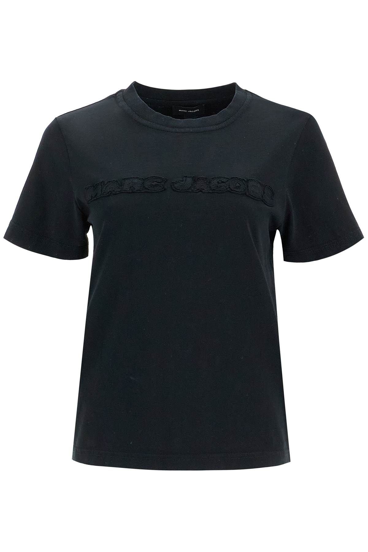 Shop Marc Jacobs T-shirt With Patch Logo Design In Black