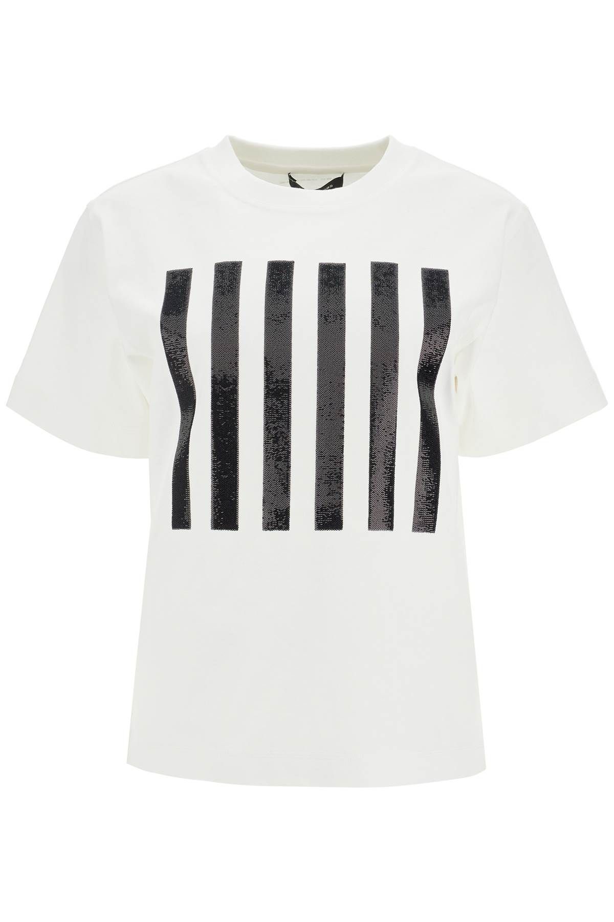 Shop Marc Jacobs T-shirt The Stripe Box Tee In White