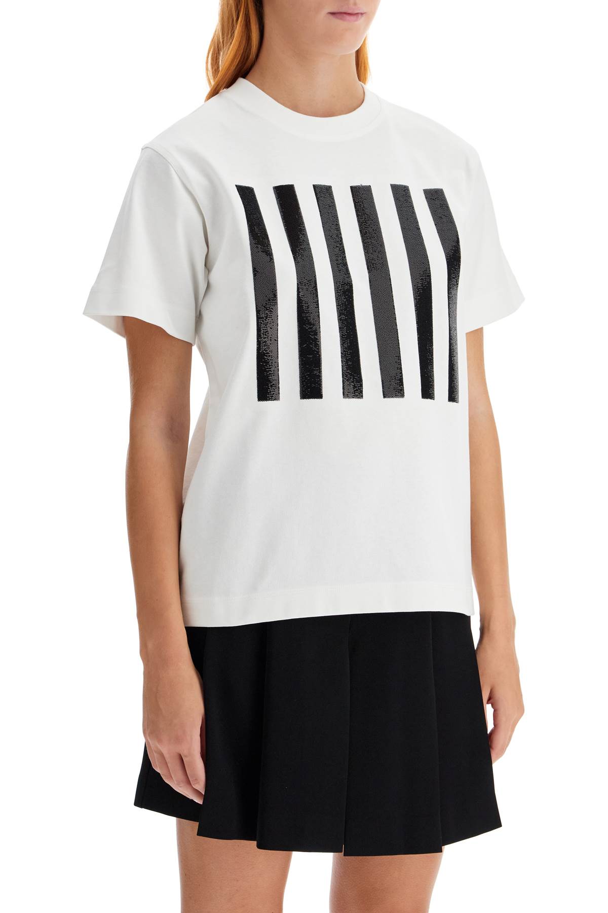 Shop Marc Jacobs T-shirt The Stripe Box Tee In White