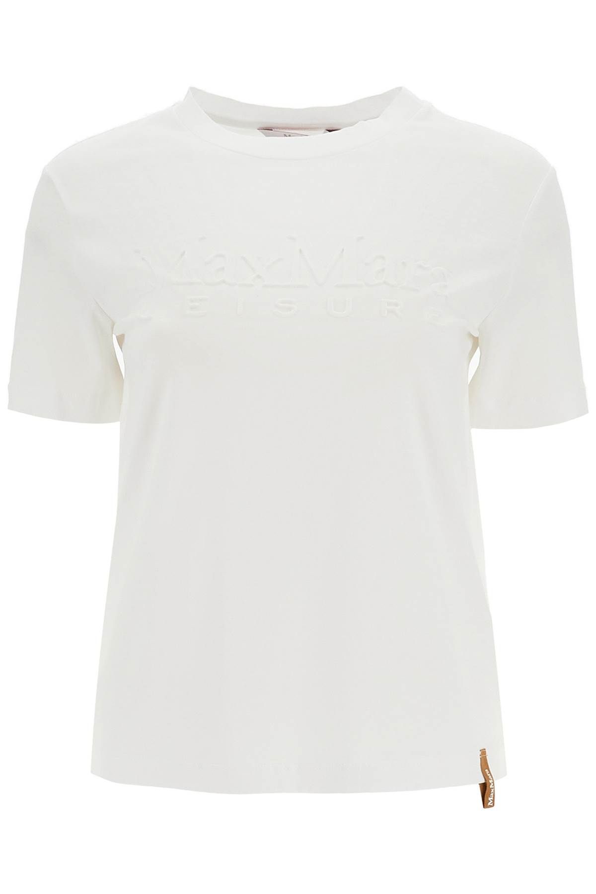 Shop Max Mara T-shirt With Printed Logo In White