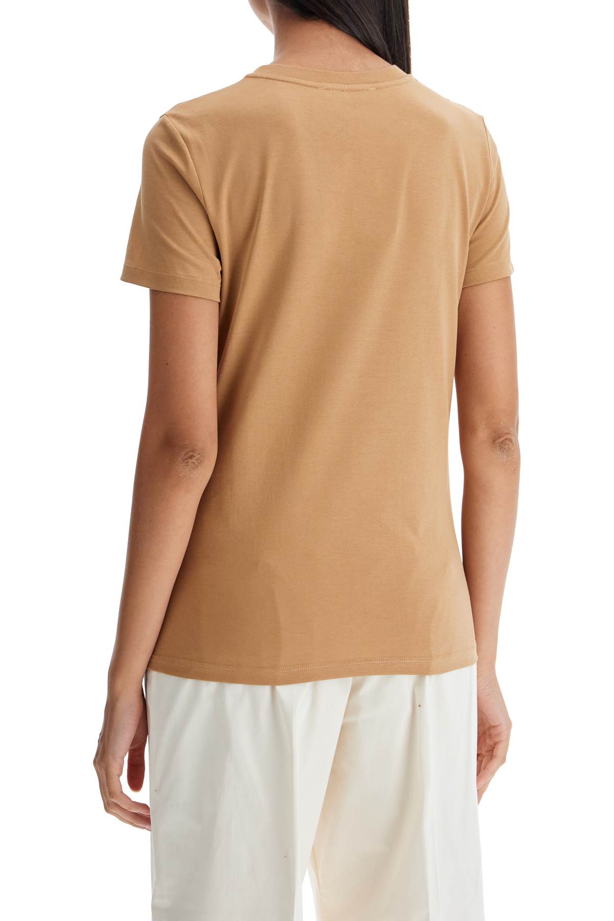 Shop Max Mara 'papaya' Embroidered Pocket In Beige