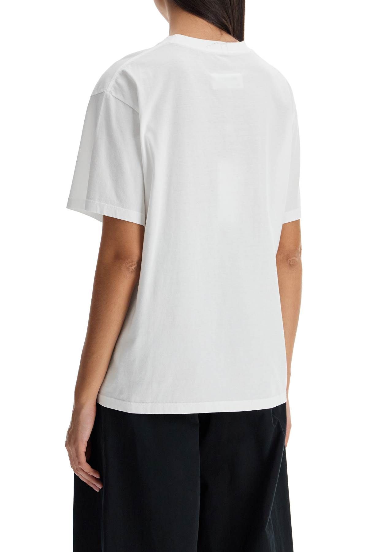 Shop Mm6 Maison Margiela Numeric Logo T-shirt In White