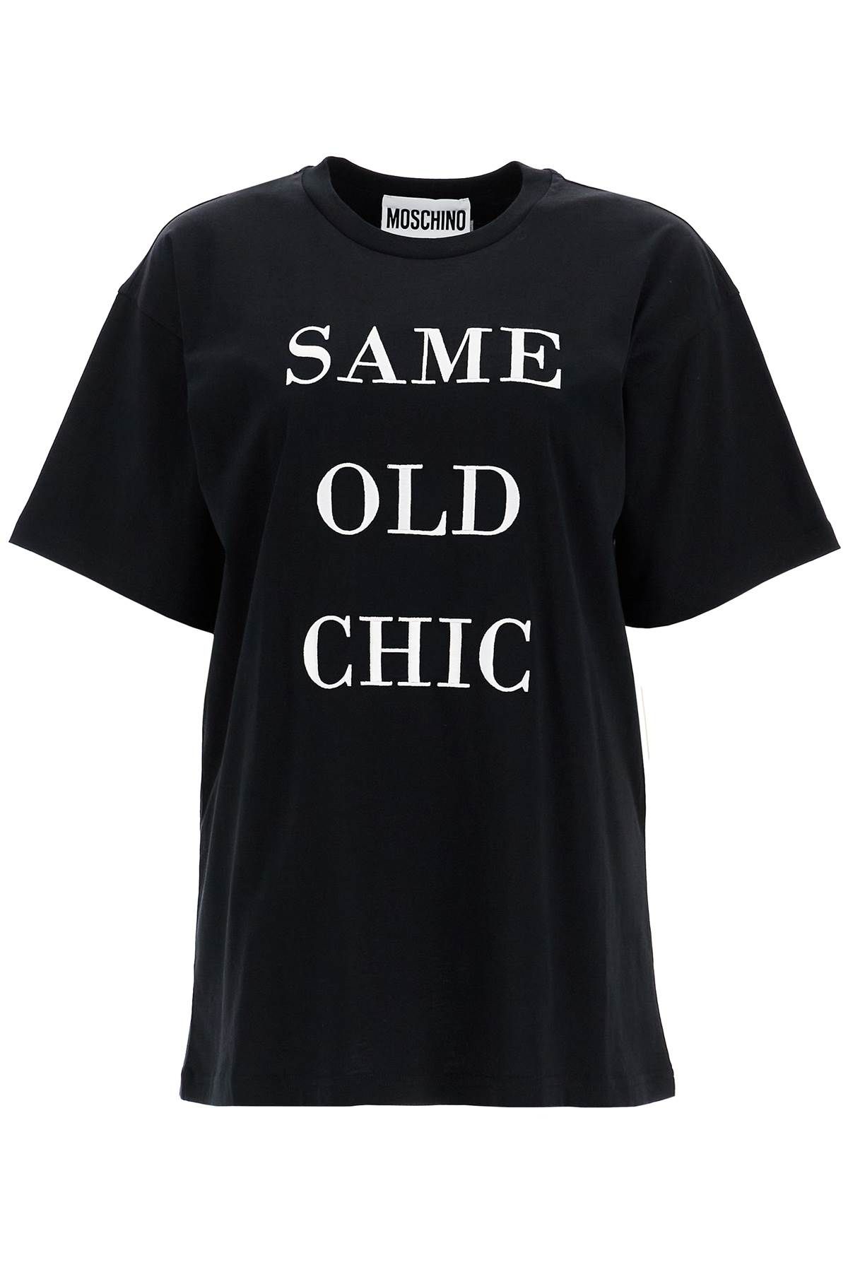 Shop Moschino "oversized T-shirt With Same Old In Black