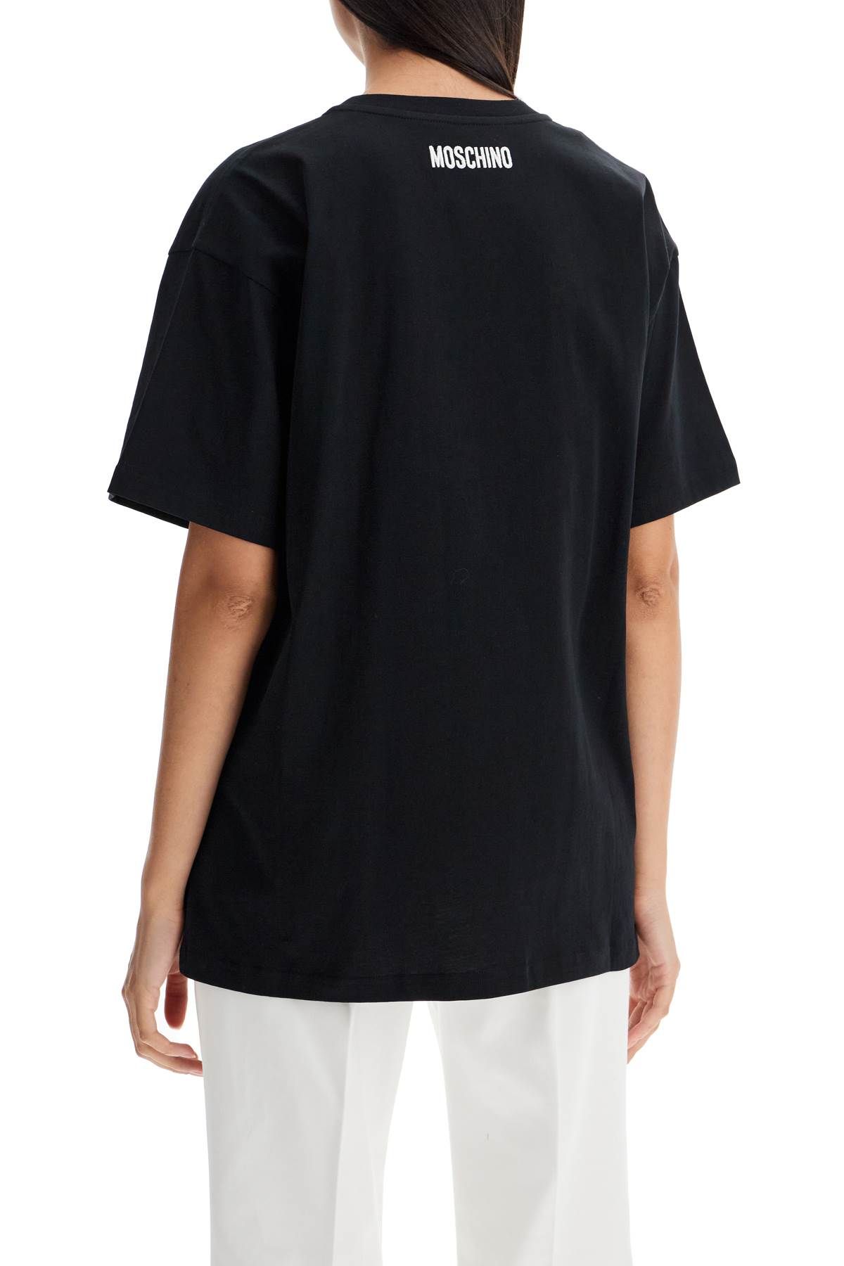 Shop Moschino "oversized T-shirt With Same Old In Black