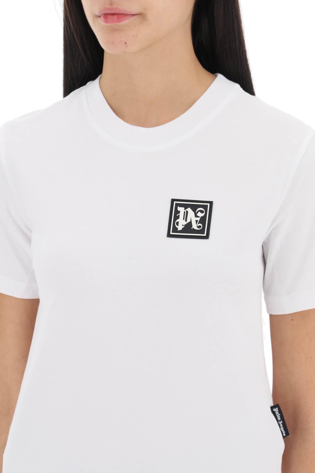 Shop Palm Angels Ski Club T-shirt In White