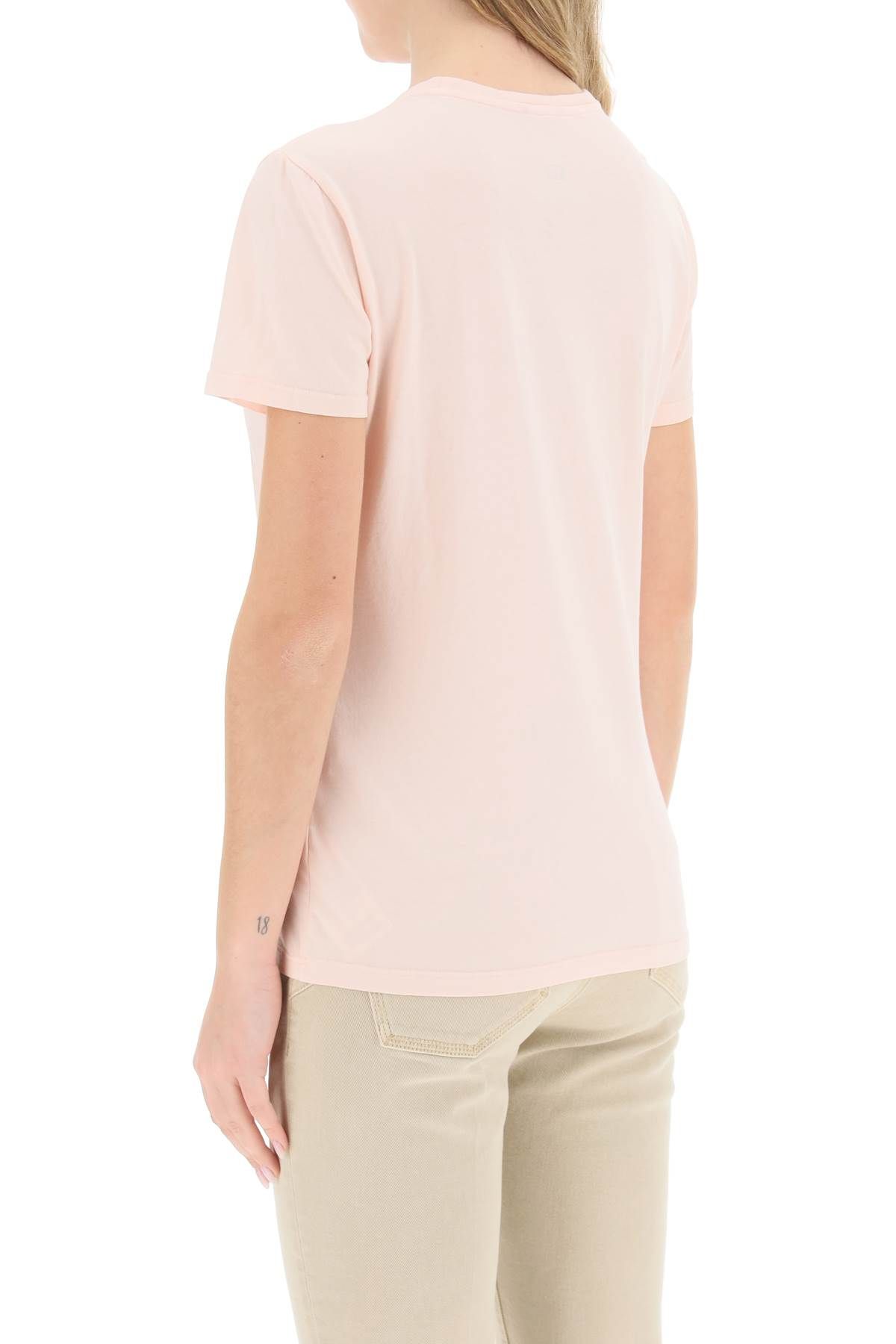 Shop Parajumpers 'box' Slim Fit Cotton T-shirt In Pink