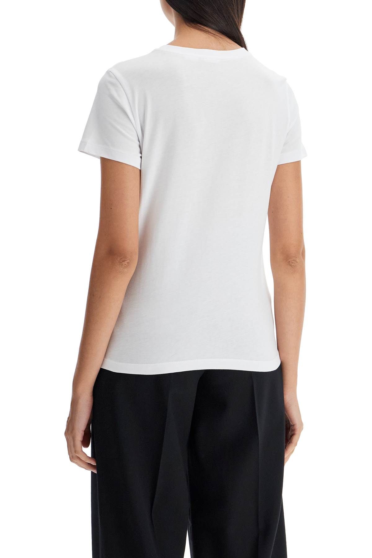 Shop Pinko Short-sleeved T-shirt With Embroidery In White